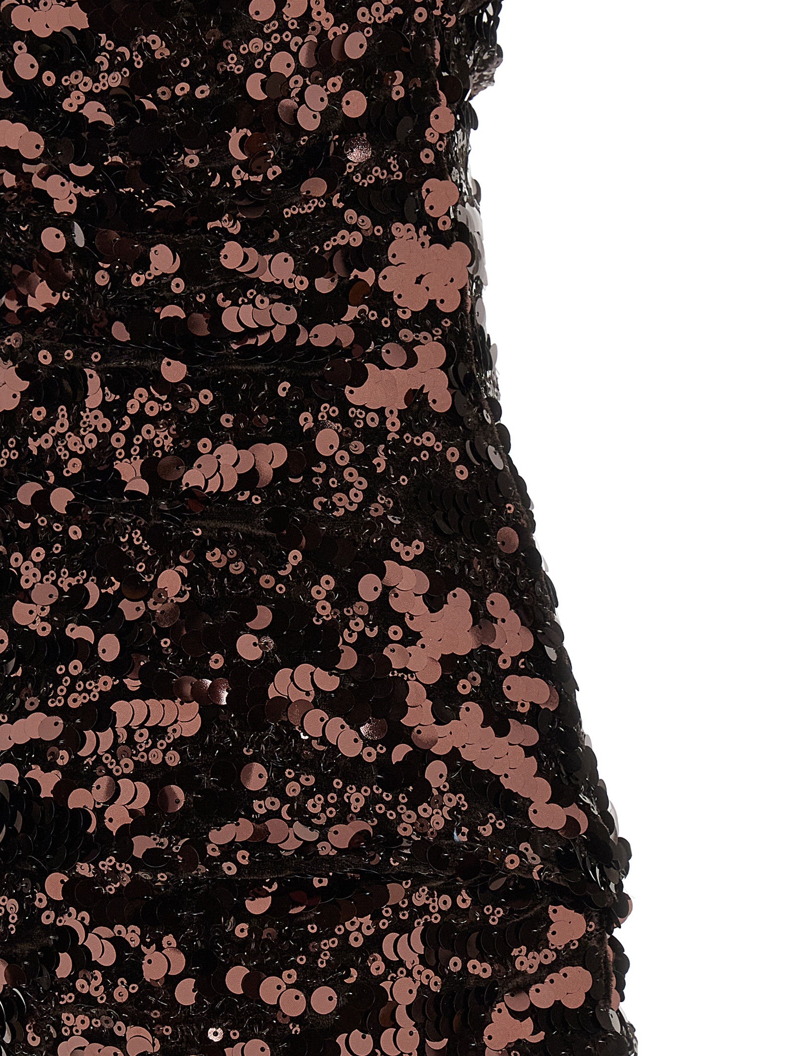 Ganni 'Brown Sequins Mini' Dress