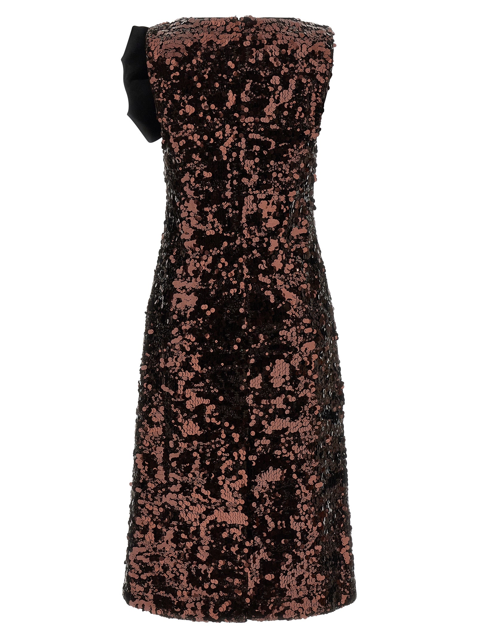 Ganni 'Velvet Sequins Straight Midi' Dress