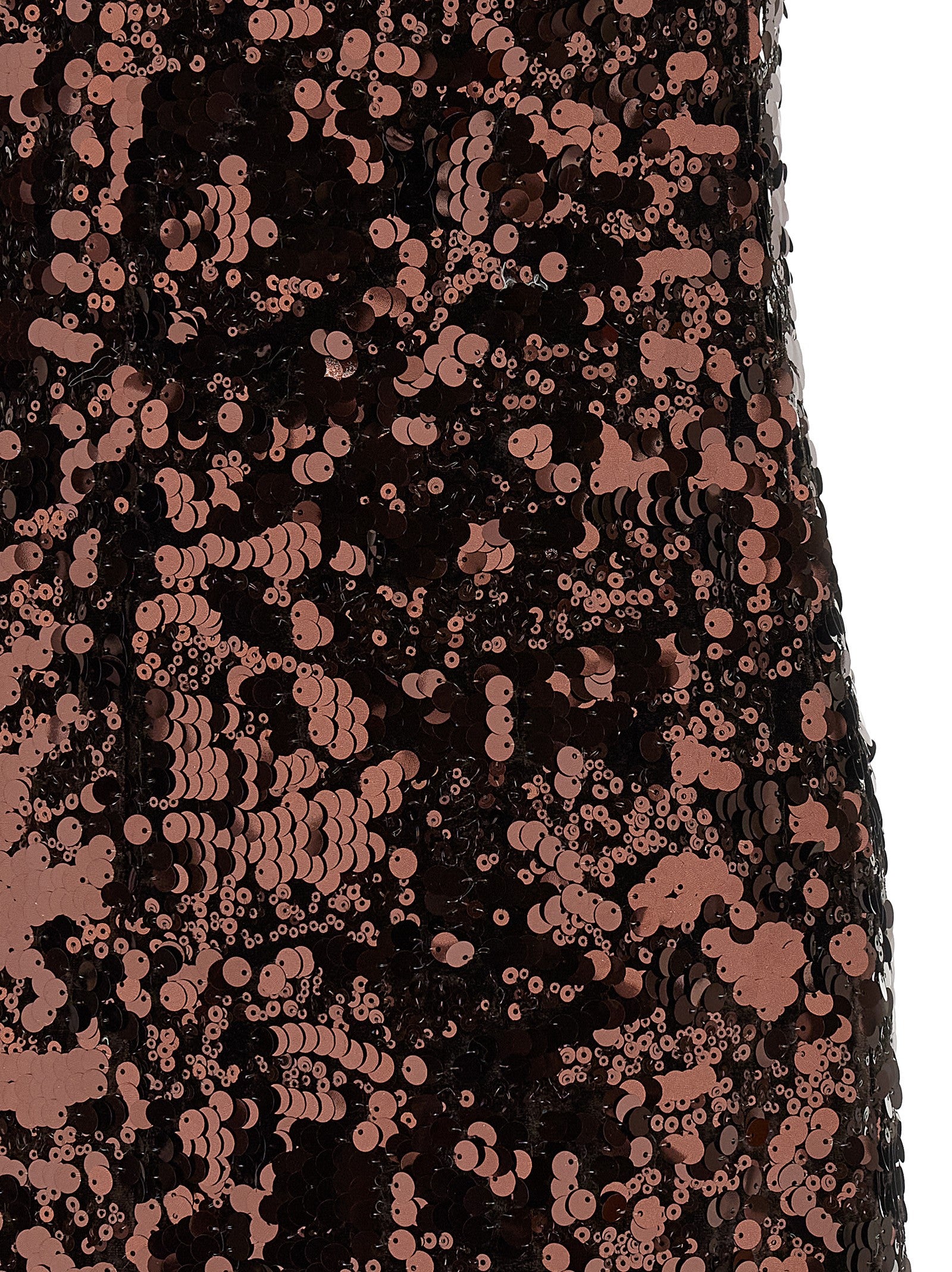 Ganni 'Velvet Sequins Straight Midi' Dress