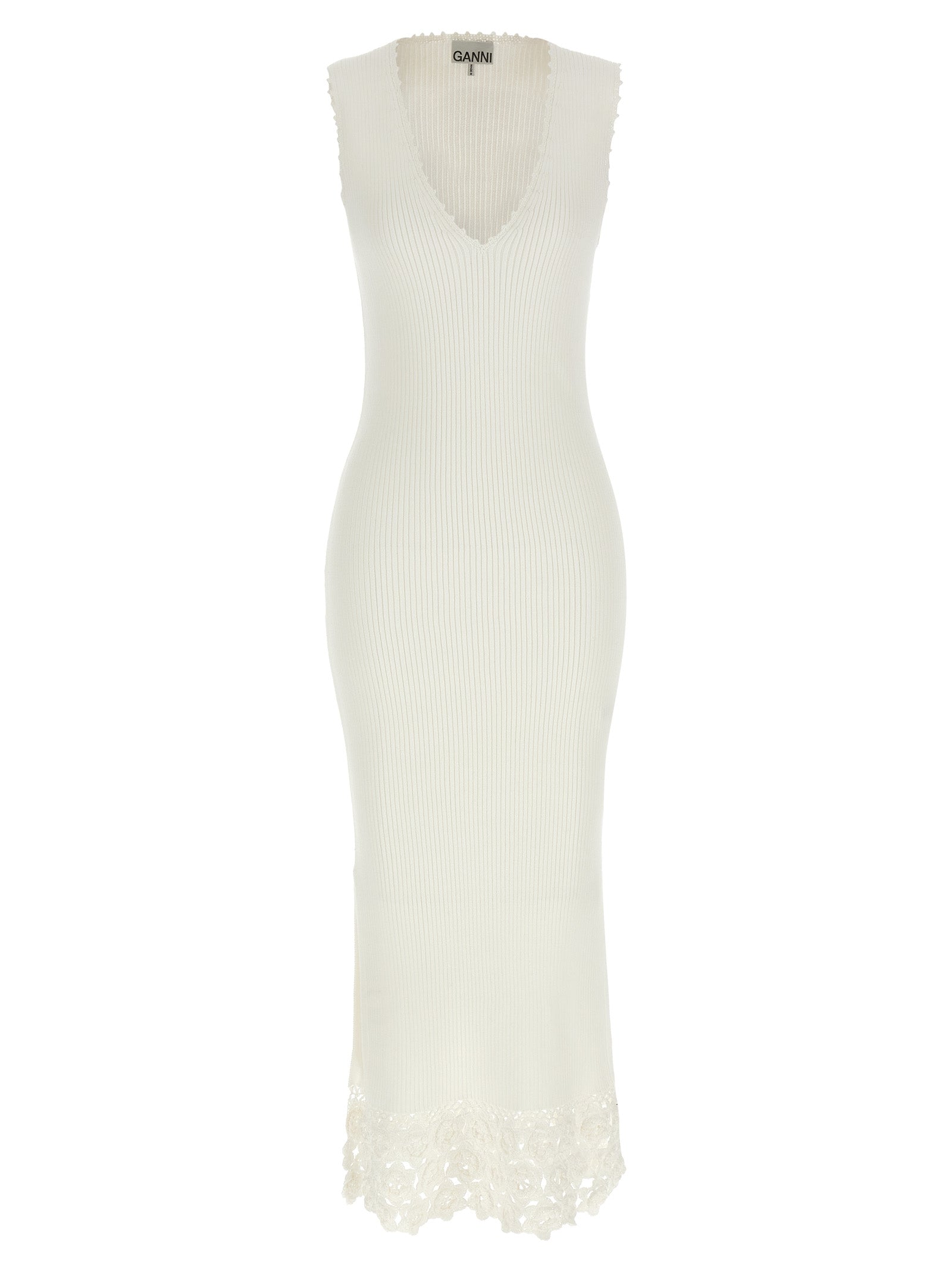 Ganni 'Cotton Crochet' Dress