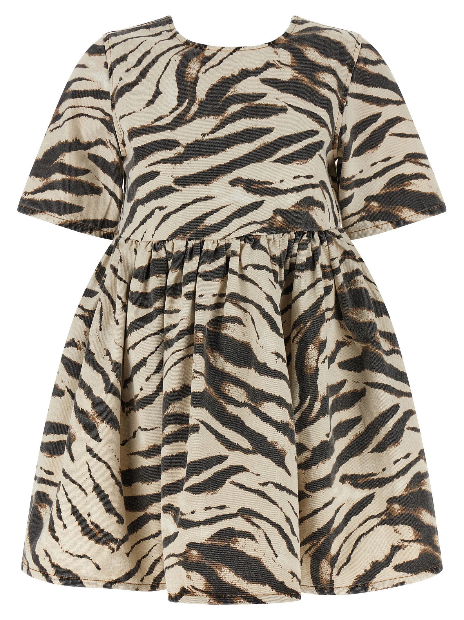 Ganni 'Zebra Denim' Dress