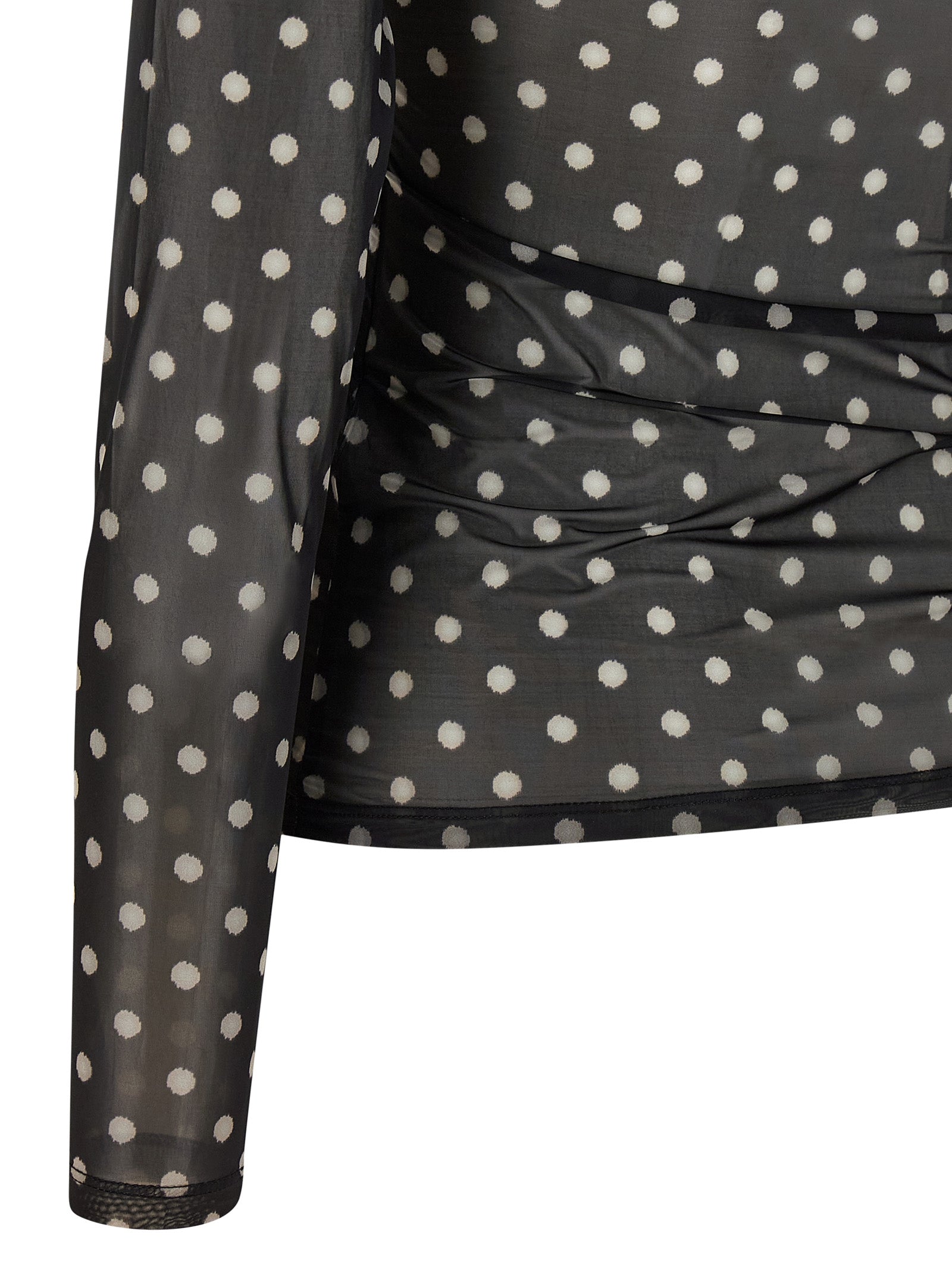 Ganni 'Printed Sheer' Sweater