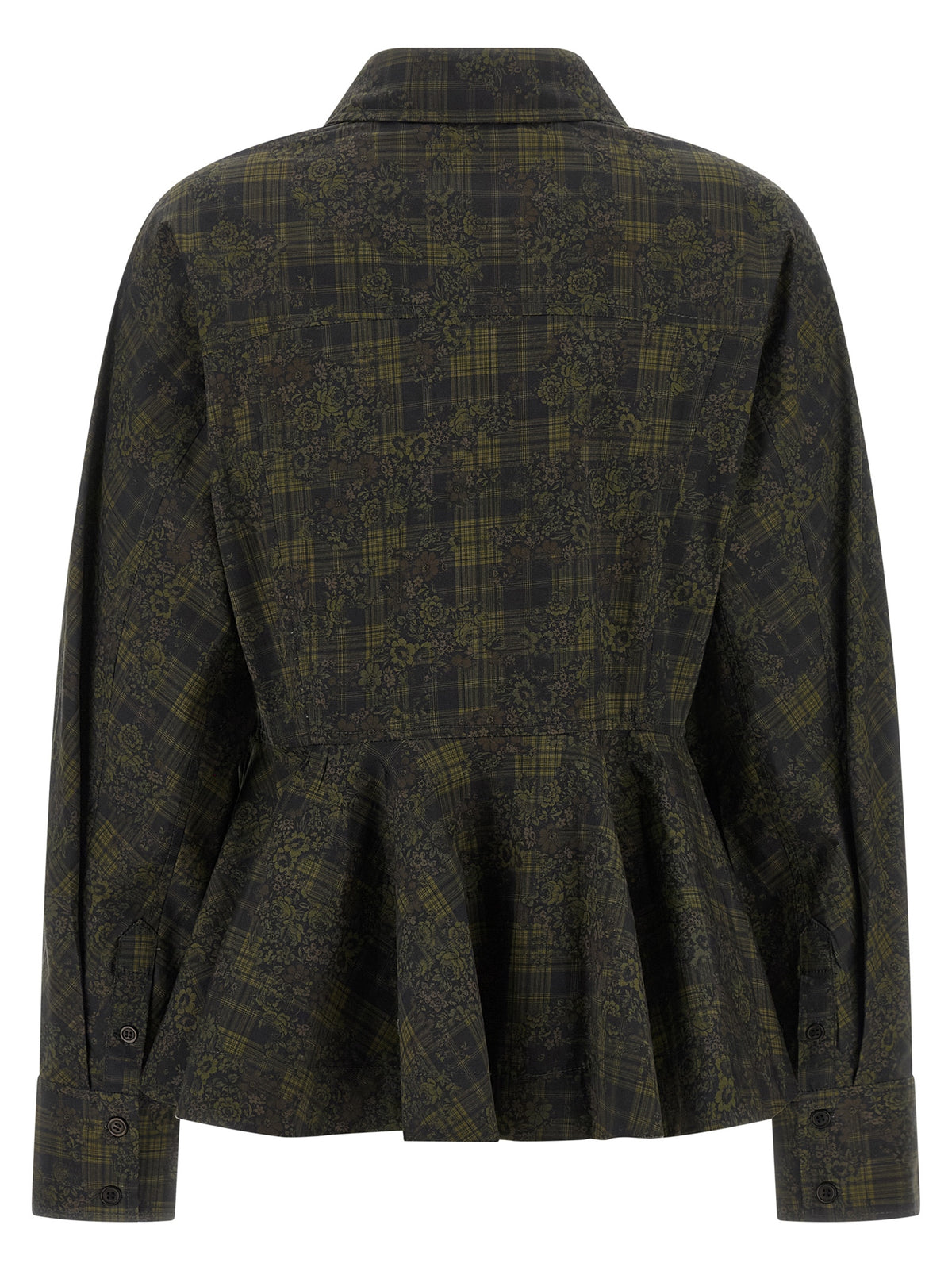 Ganni Floral Tartan Shirt