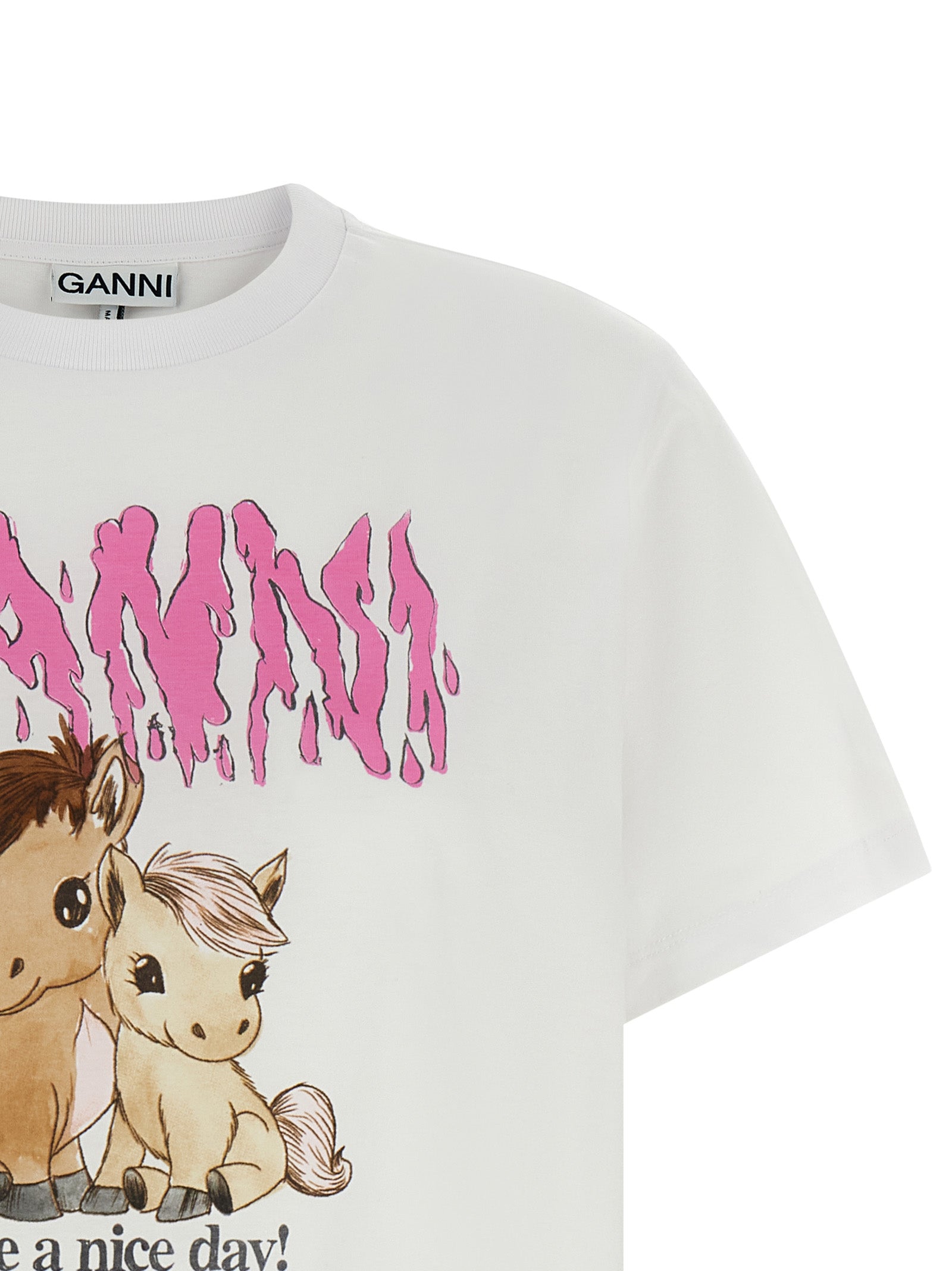 Ganni 'Pony' T-Shirt