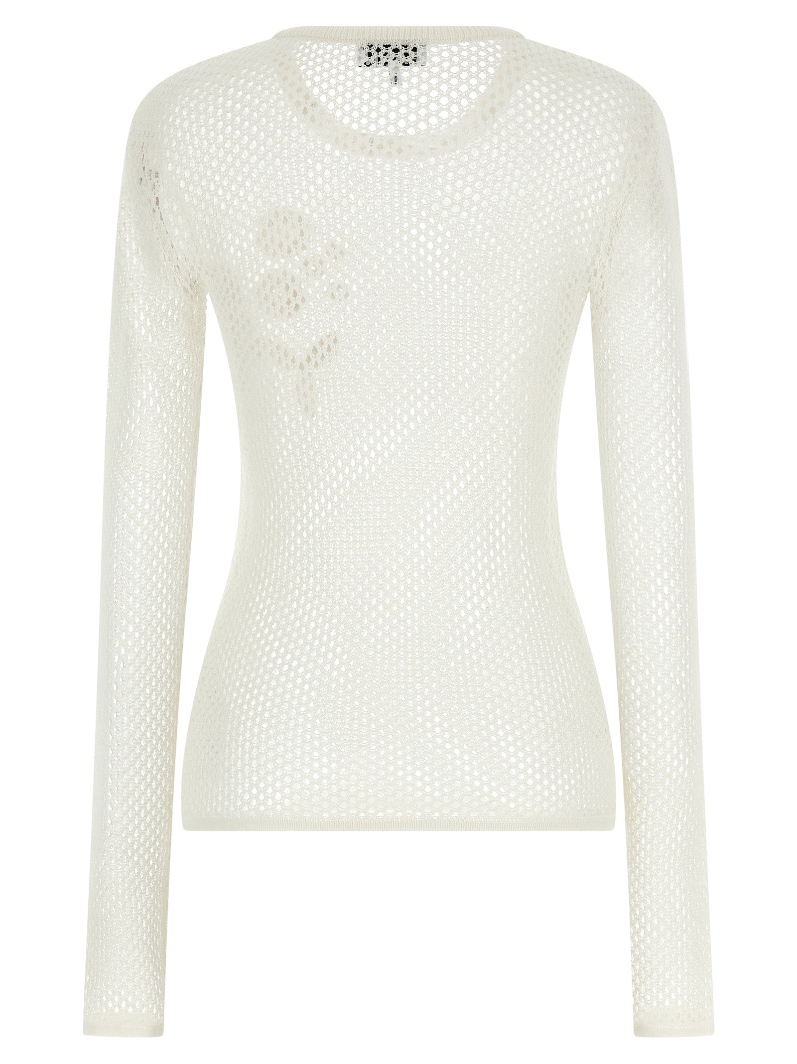 Ganni Pointelle Cotton Sweater