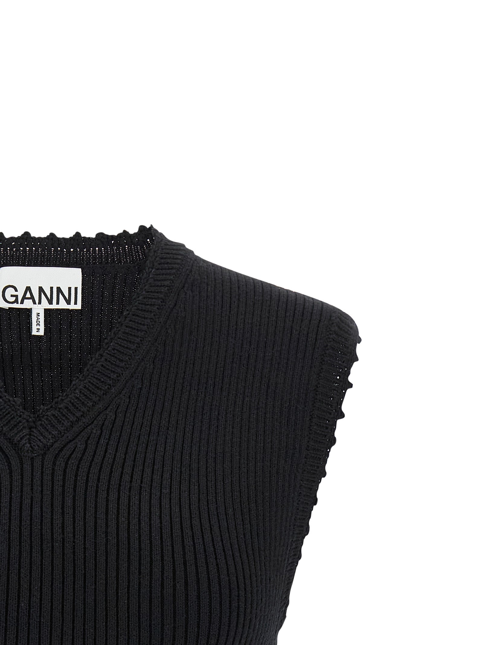 Ganni 'Cotton Crochet' Vest