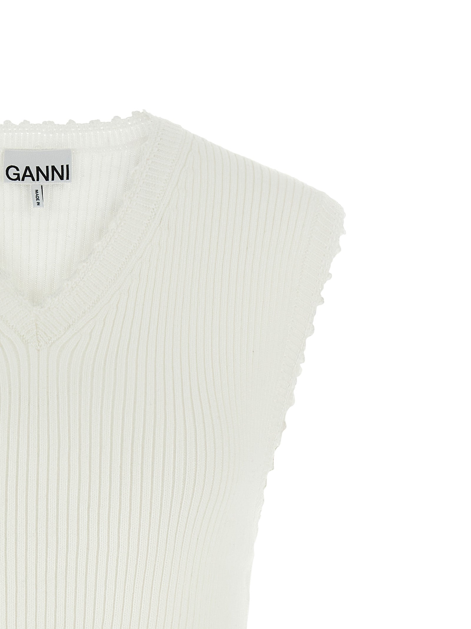 Ganni 'Cotton Crochet' Vest