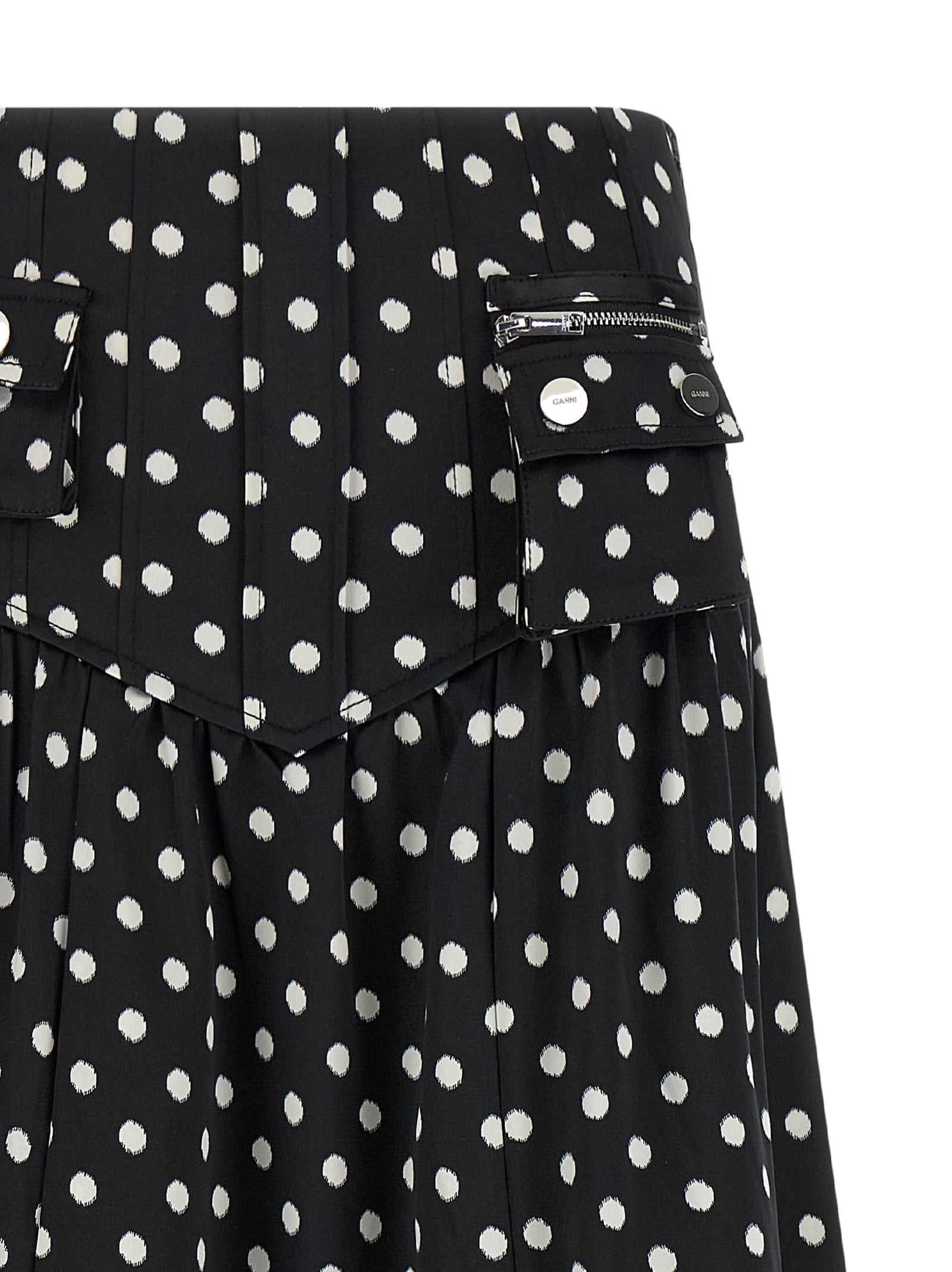 Ganni 'Polka Dots' Skirt