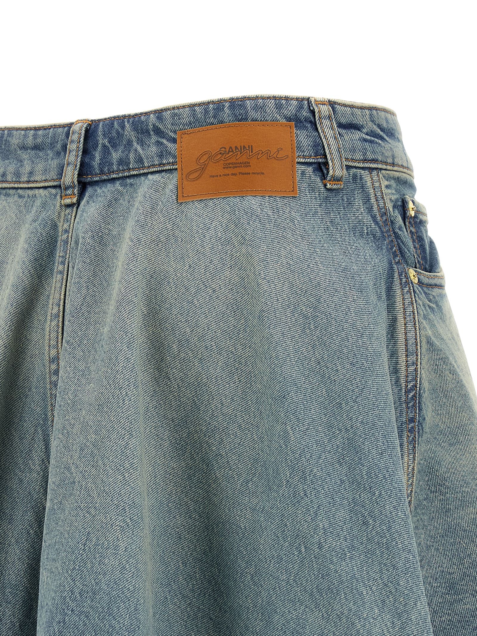 Ganni 'Tint Rigid Denim' Skirt