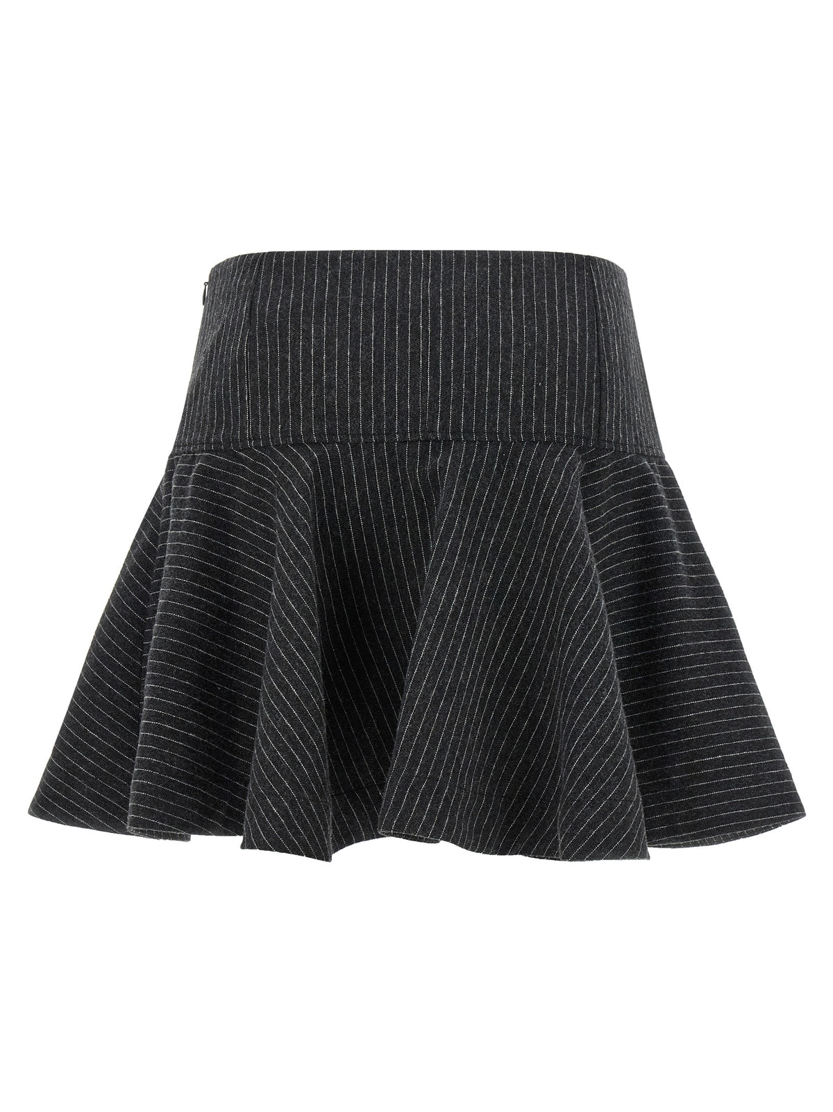 Ganni Pinstriped Flannel Skirt