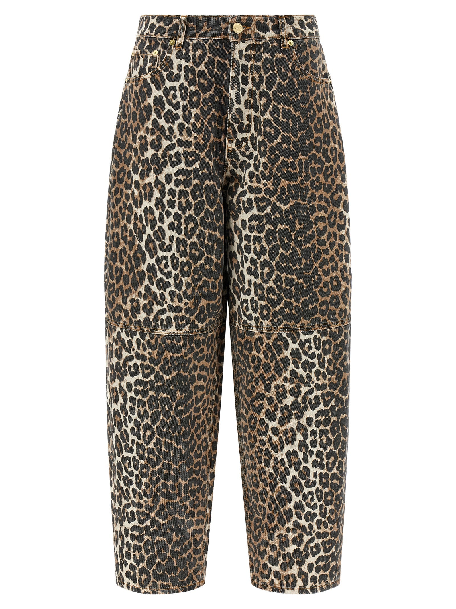 Ganni 'Leopard Printed Stary' Jeans