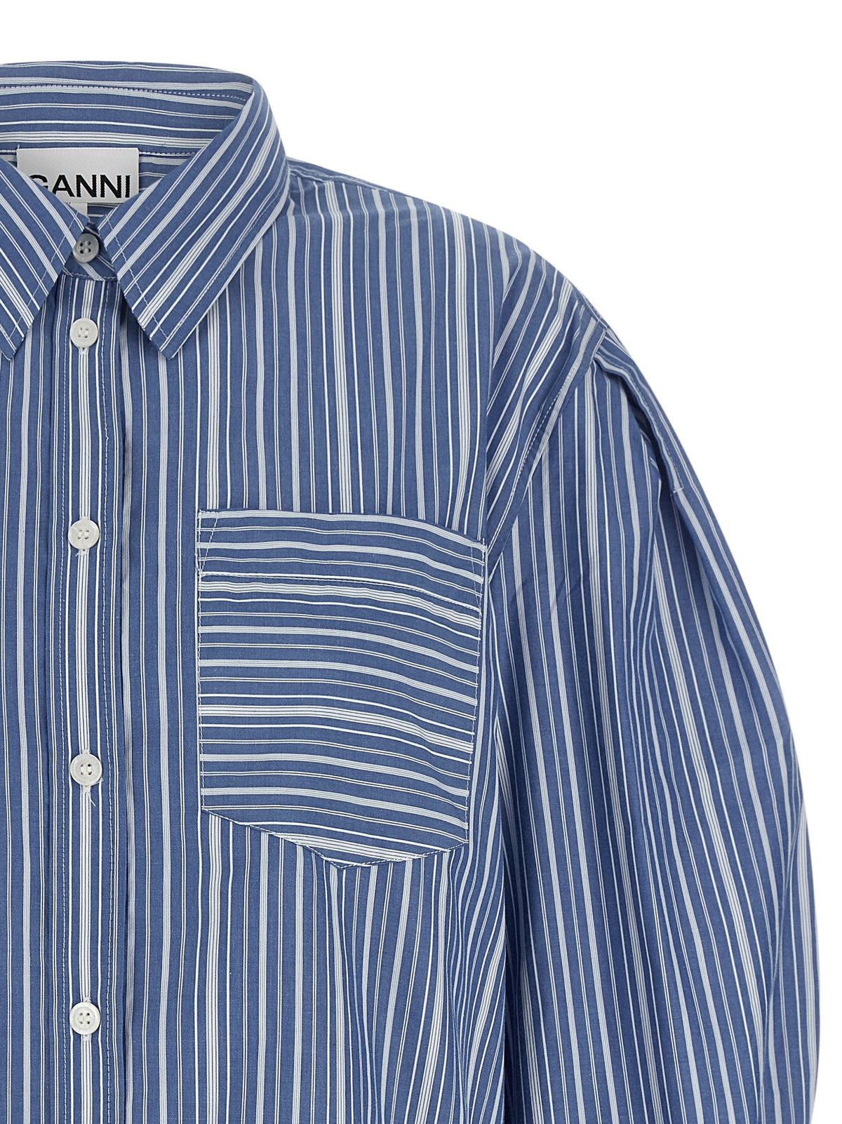 Ganni Striped Cotton Shirt