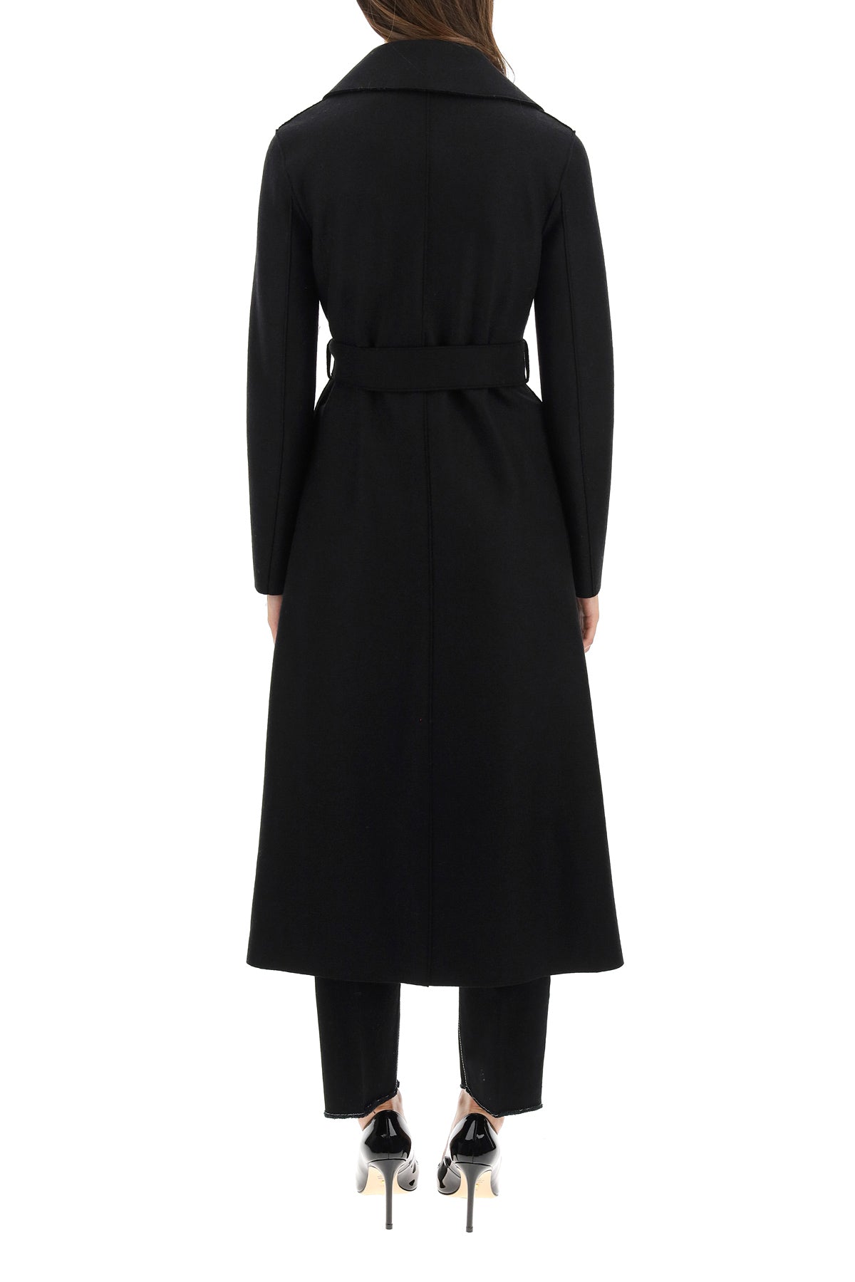 Harris Wharf London Long Coat In Pressed Wool