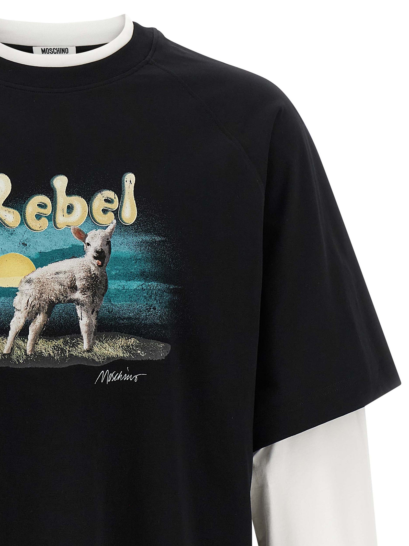 Moschino Double Layer 'Rebel' T-Shirt