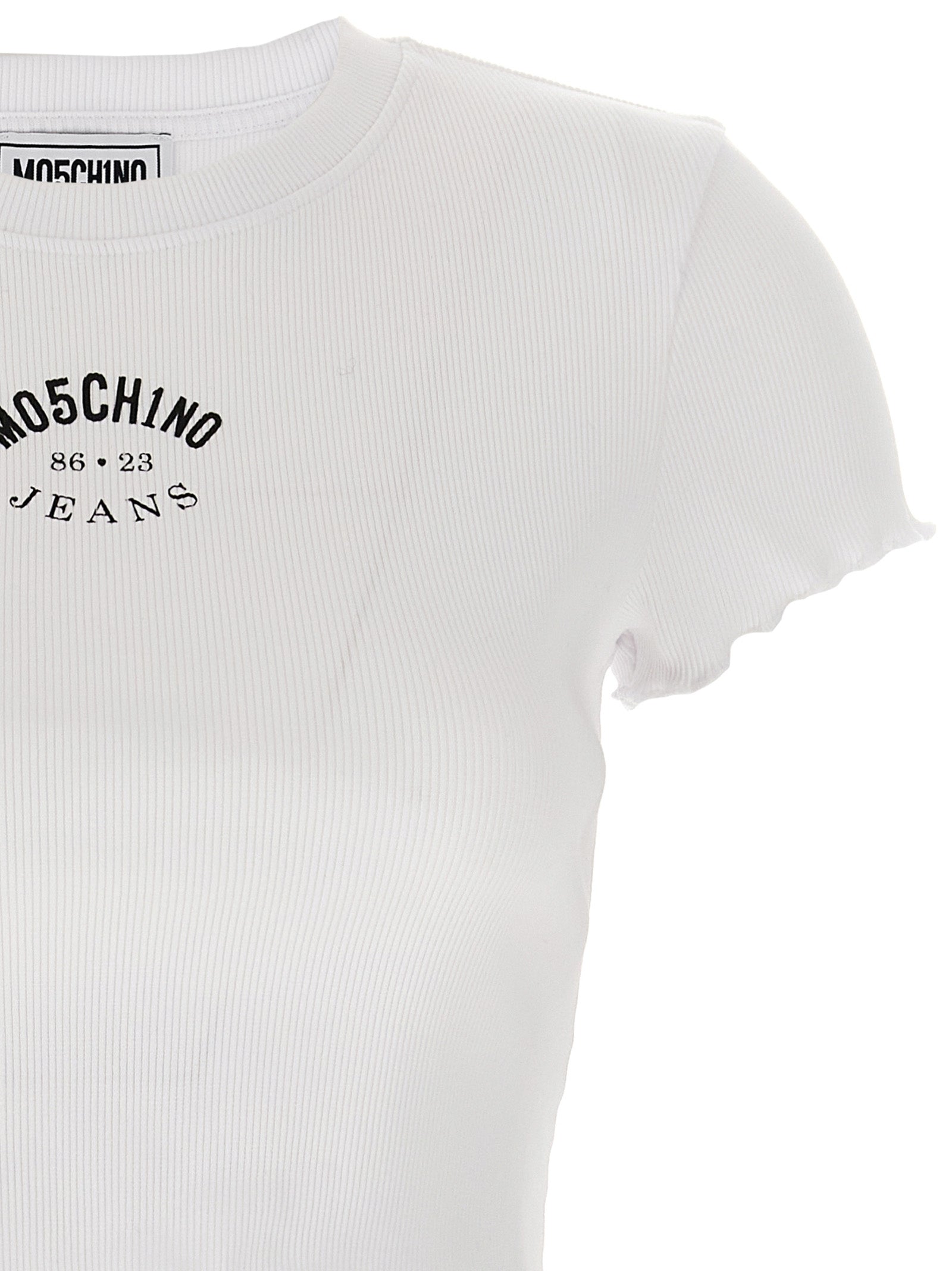 Mo5Ch1No Jeans Ribbed T-Shirt