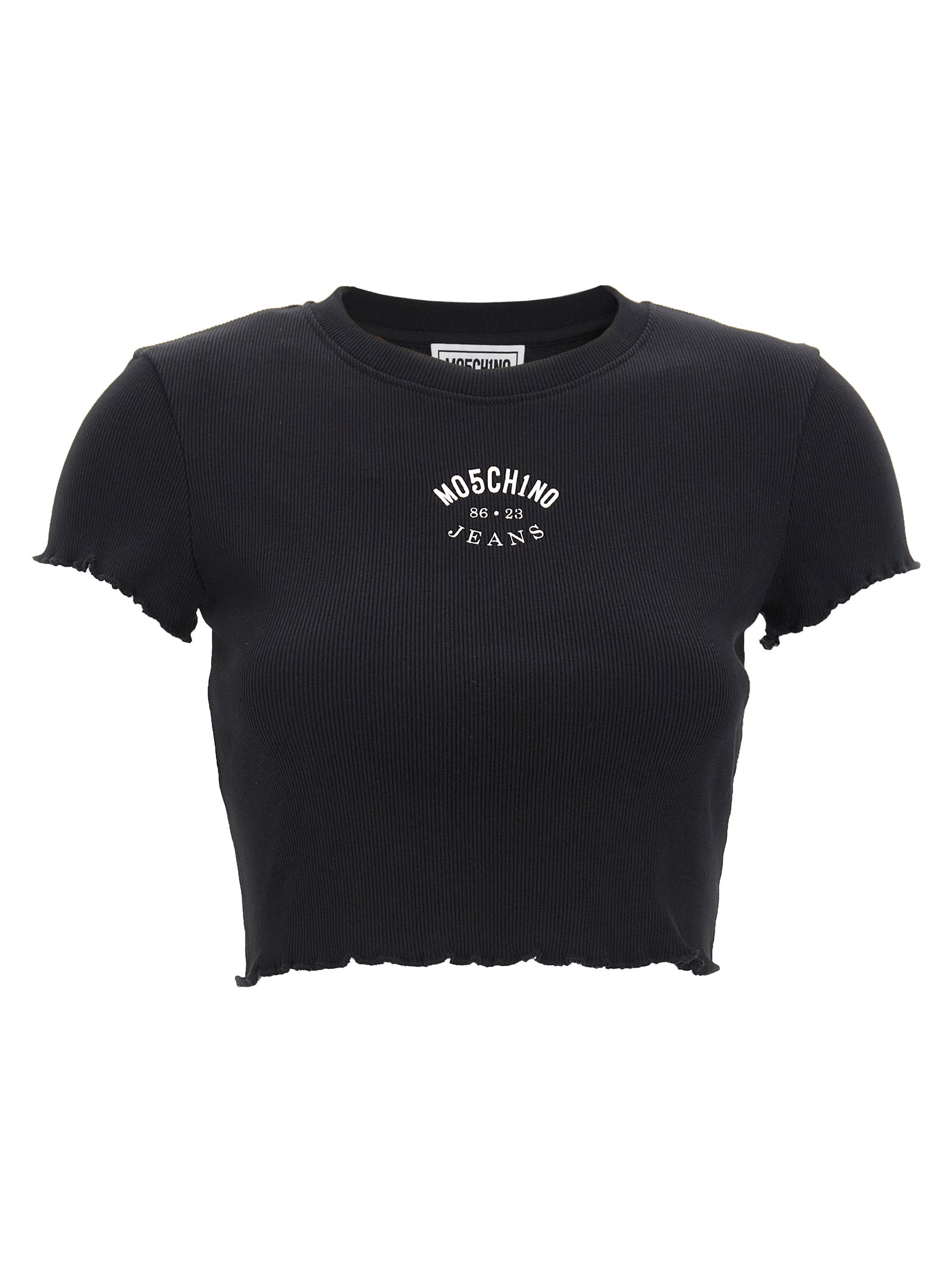 Mo5Ch1No Jeans Ribbed T-Shirt