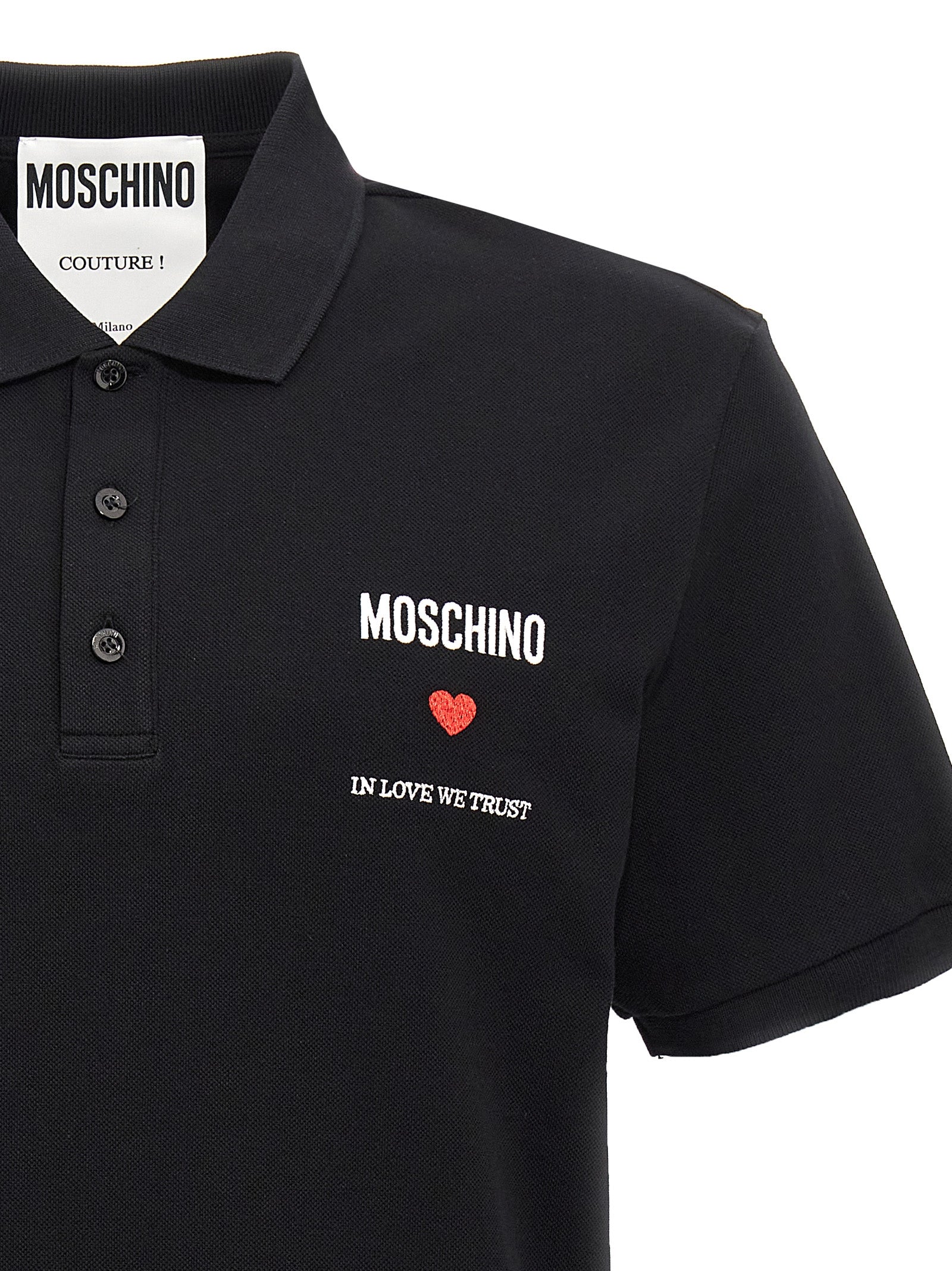 Moschino 'In Love We Trust' Polo Shirt