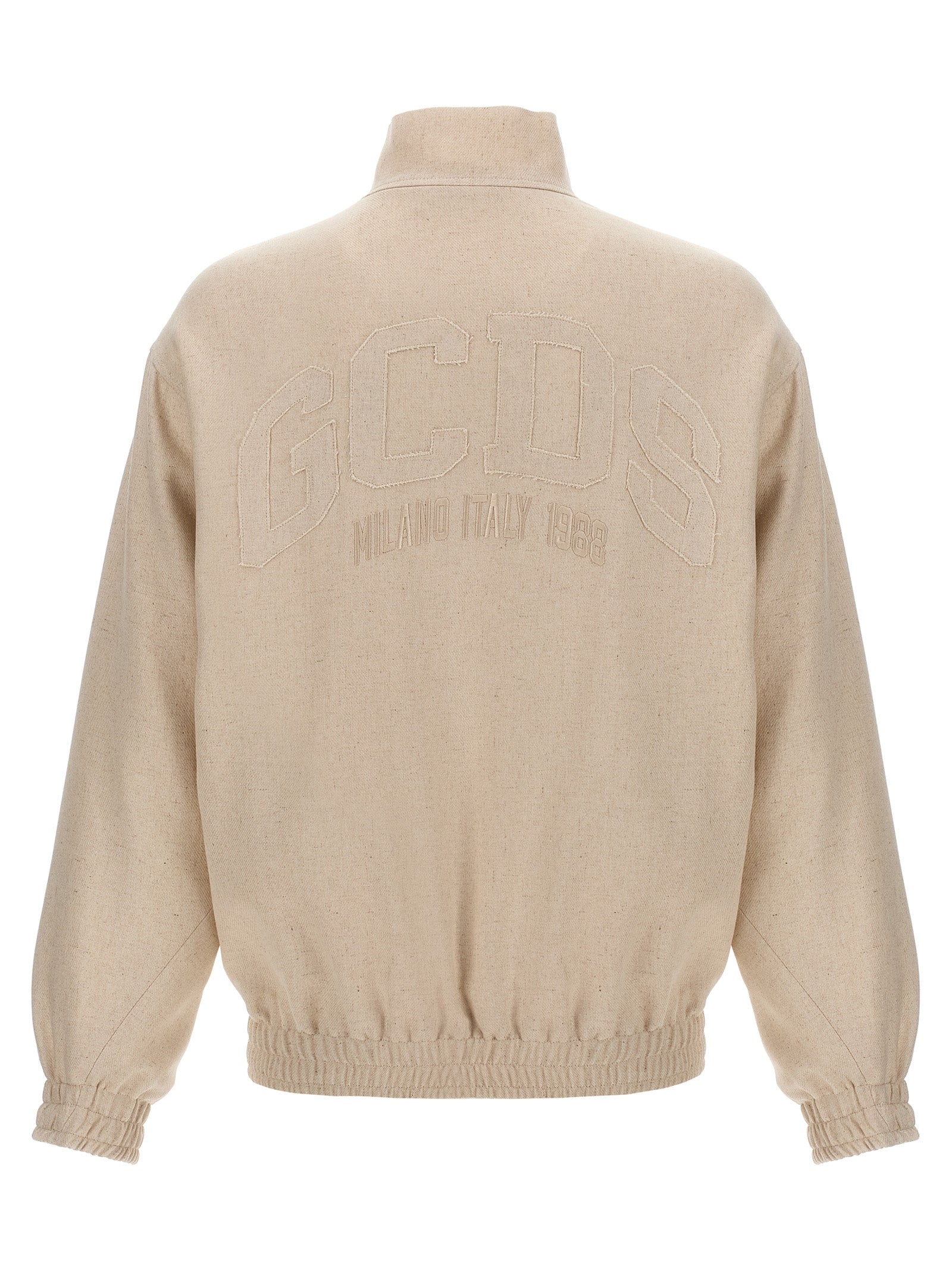 Gcds 'Linen Blend Logo Track' Sweatshirt