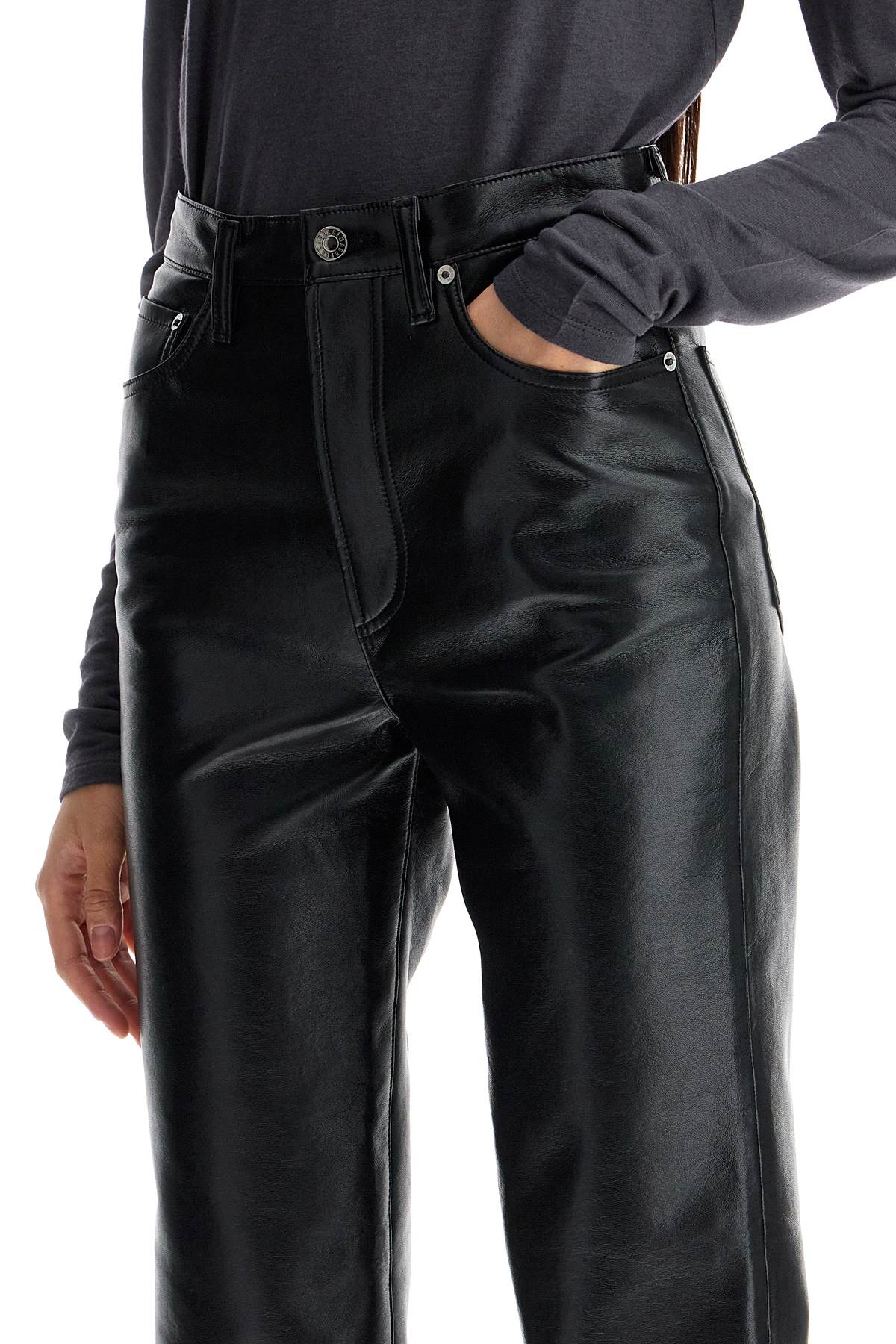 Agolde '90'S Recycled Leather Pinch Waist