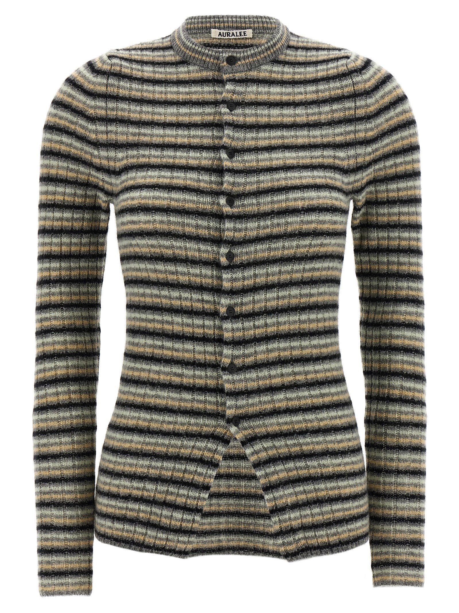 Auralee Striped Cardigan