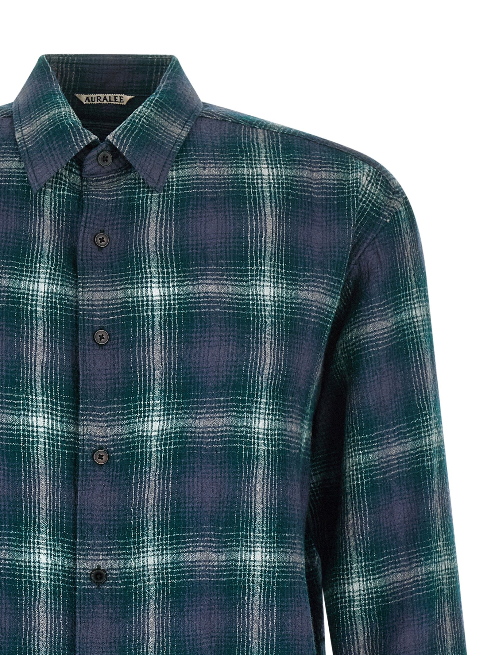 Auralee 'Airy Wool Check' Shirt