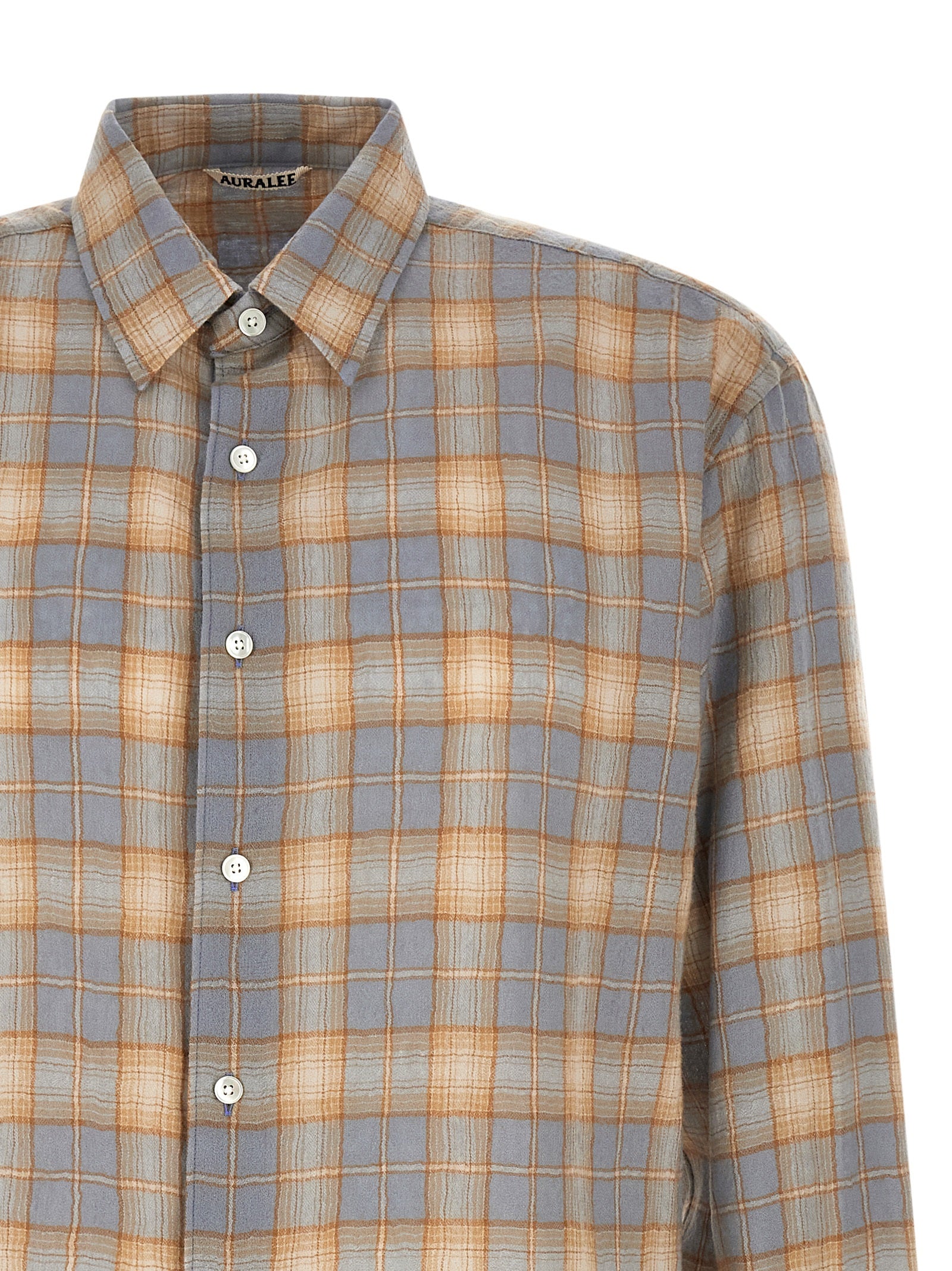 Auralee 'Airy Wool Check' Shirt