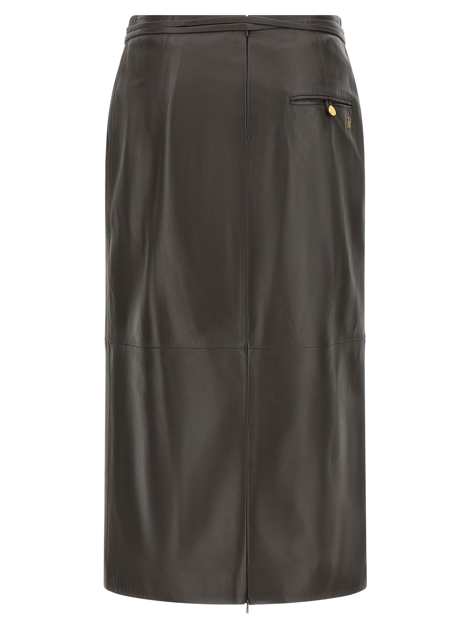Alberta Ferretti Leather Skirt