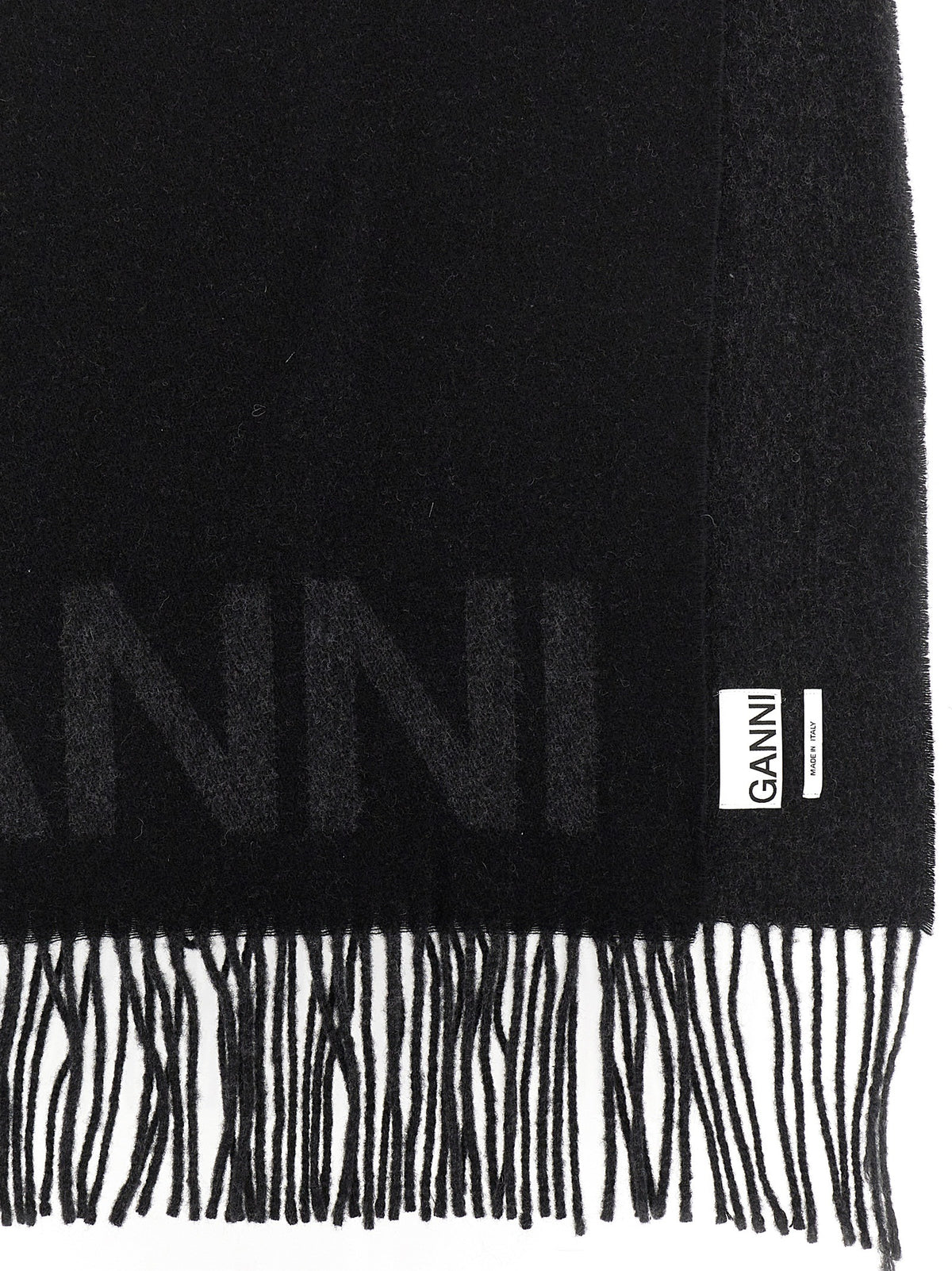 Ganni Maxi Logo Scarf
