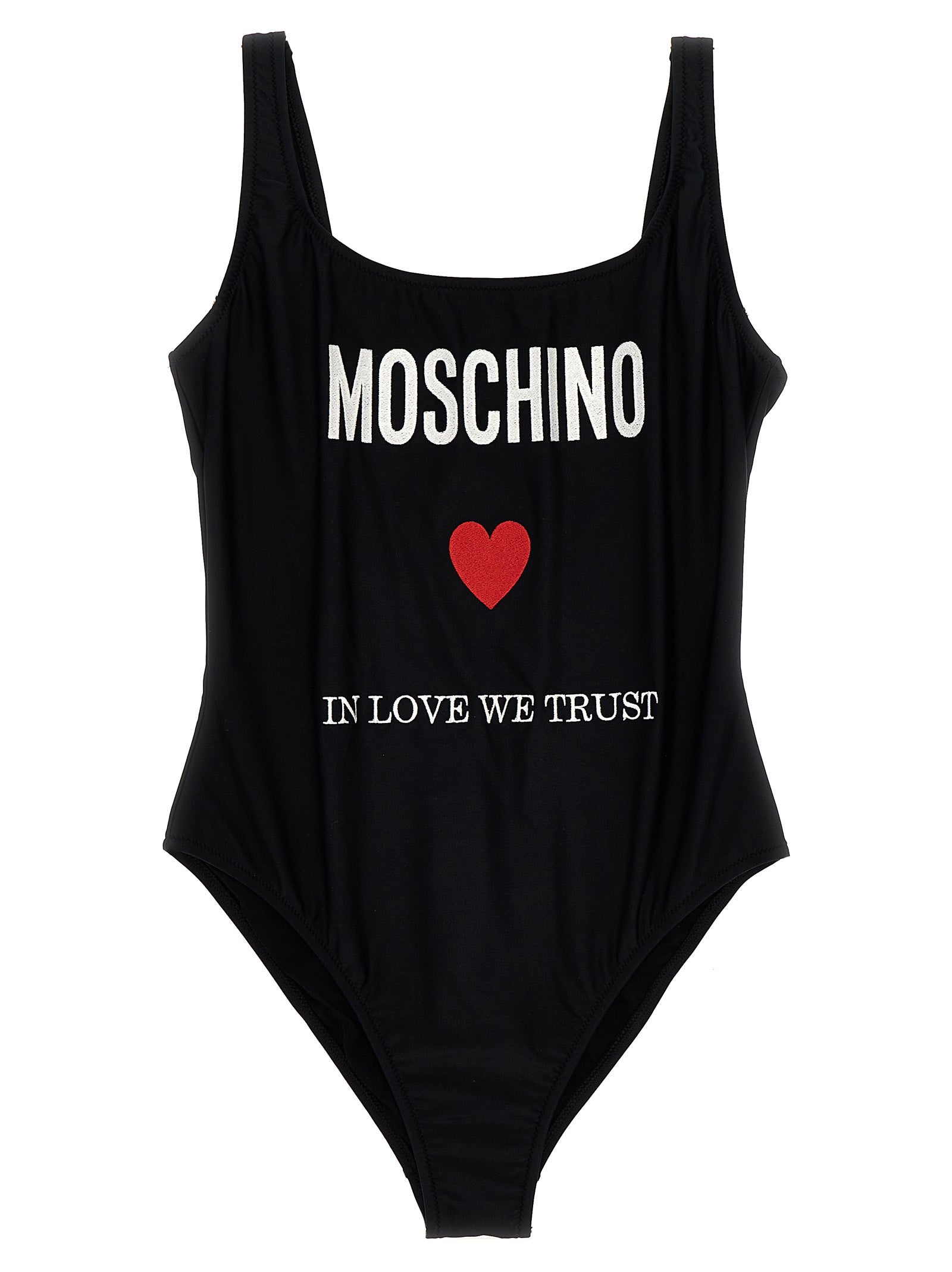 Moschino 'In Love We Trust' One-Piece Swimsuit