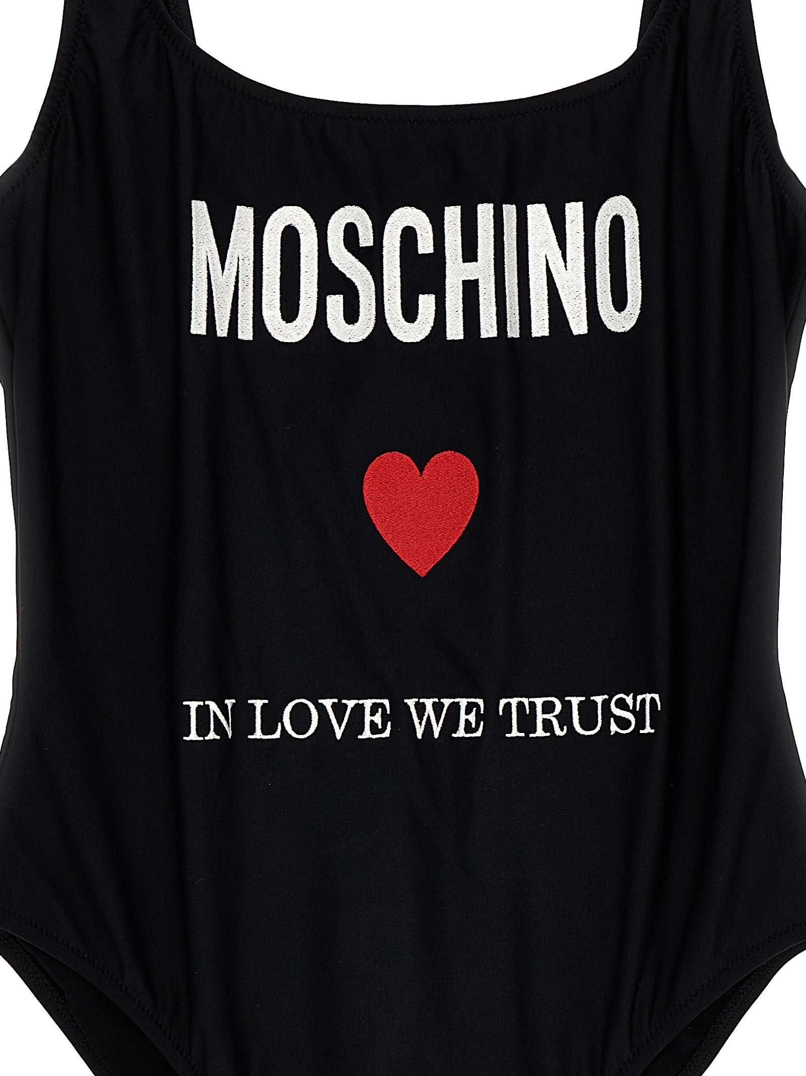 Moschino 'In Love We Trust' One-Piece Swimsuit