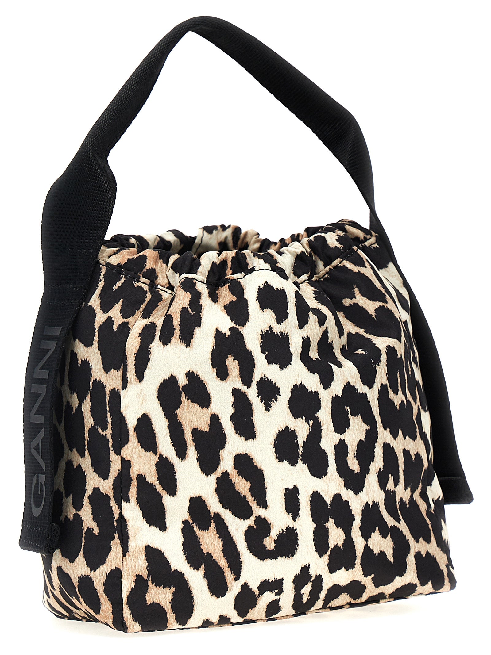 Ganni 'Leopard Tech Pouch' Handbag