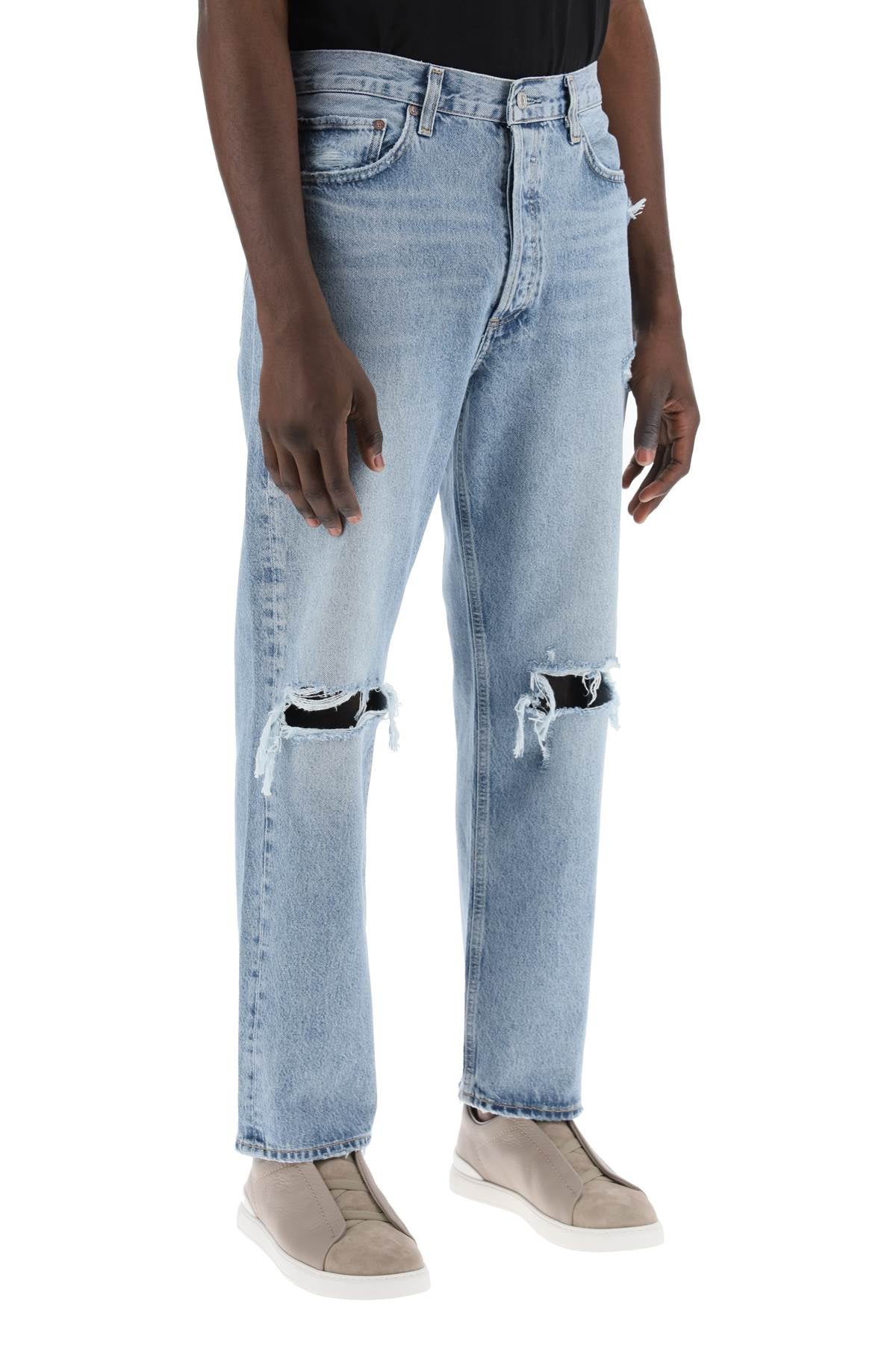 Agolde 90'S Destroyed Jeans With Distressed Details