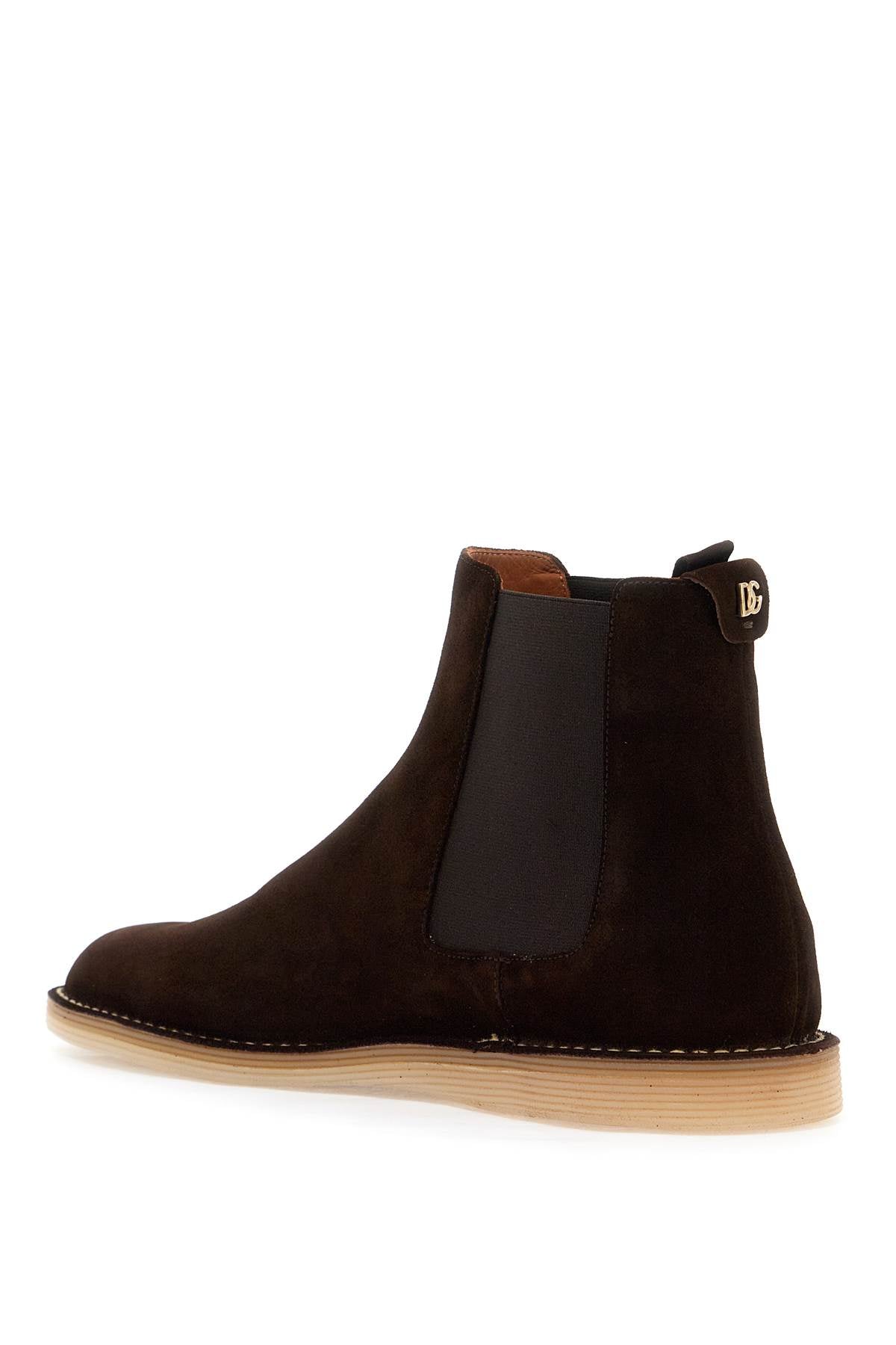 Dolce & Gabbana Suede Ankle Boots For