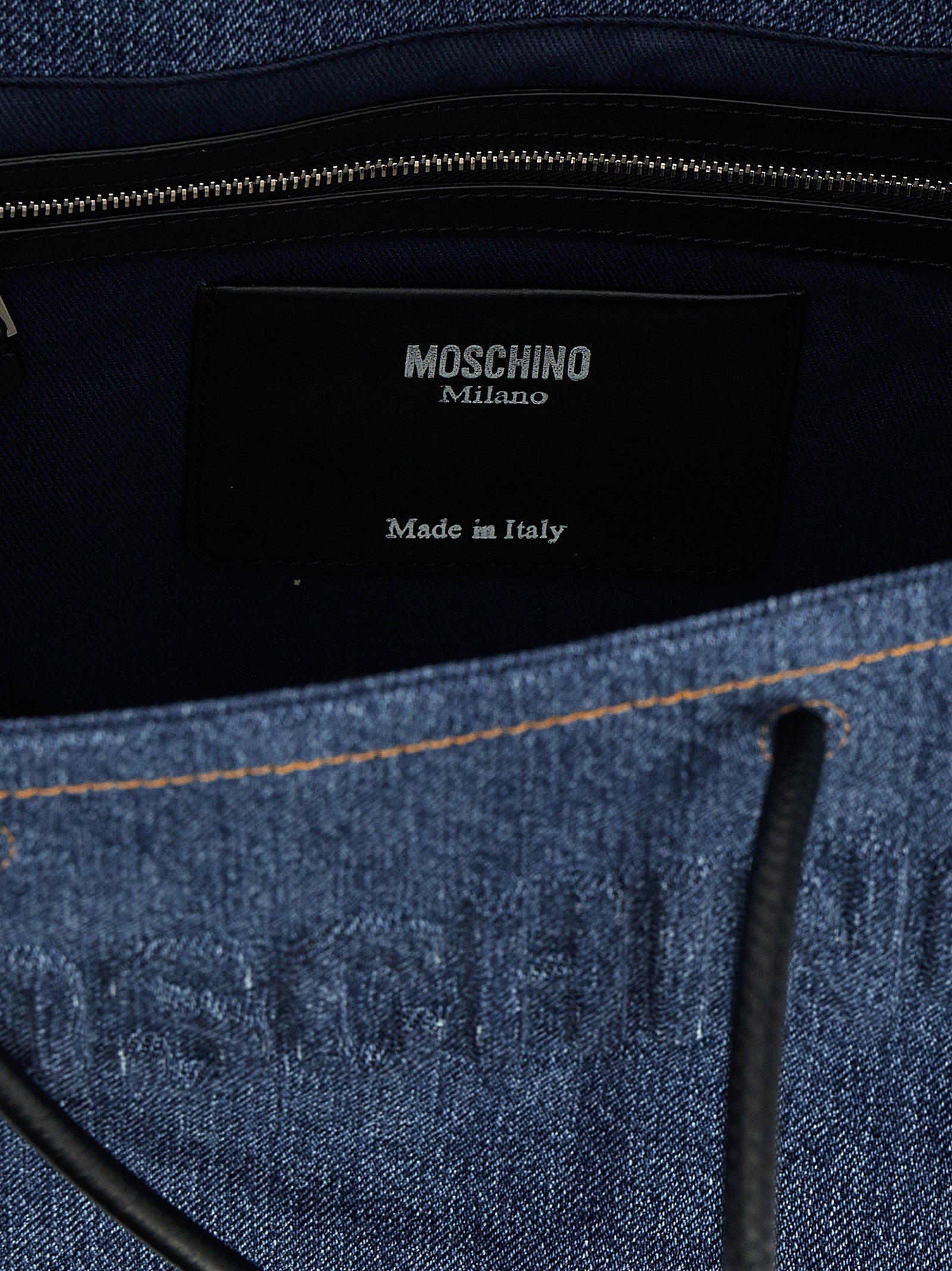 Moschino Denim Shopping Bag