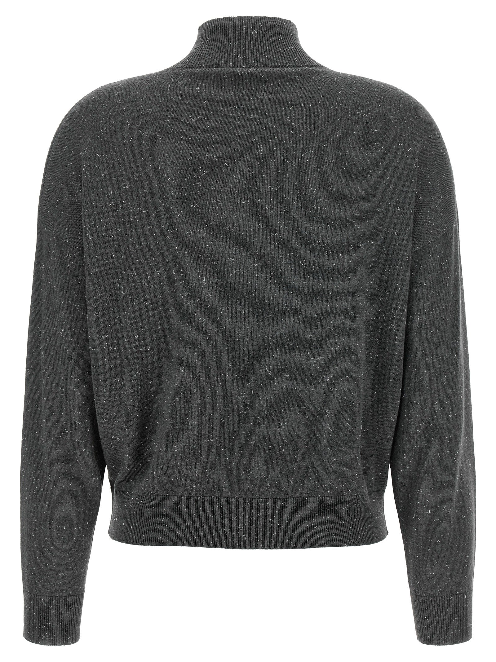Peserico Lamé Thread Turtleneck Sweater
