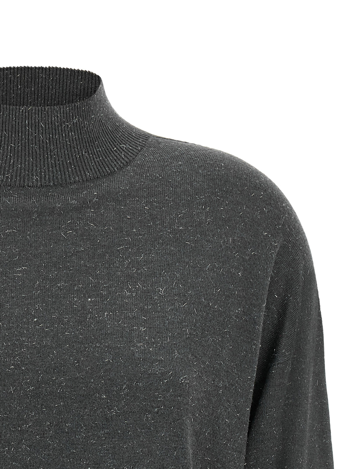 Peserico Lamé Thread Turtleneck Sweater