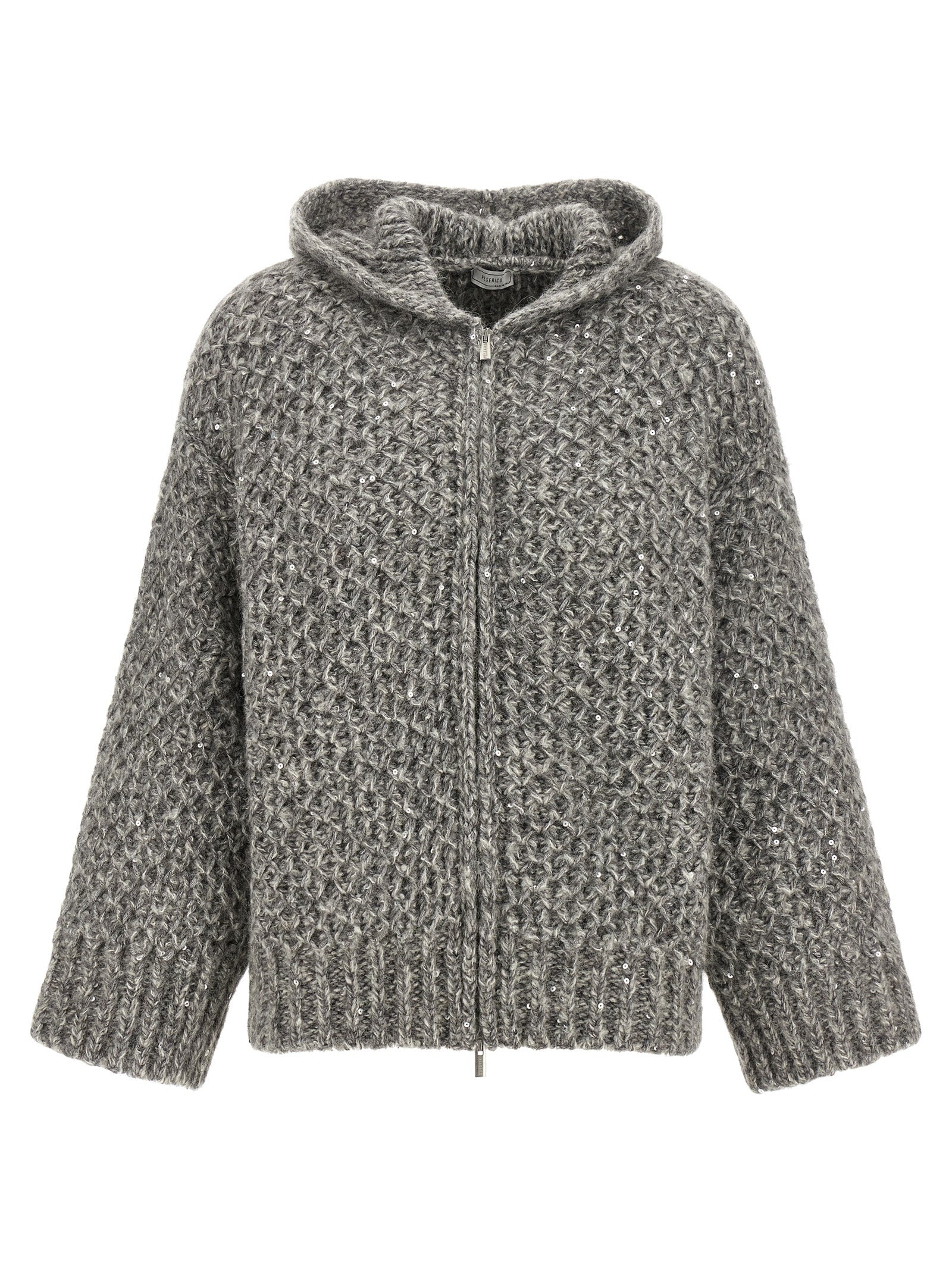 Peserico Zipped Hooded Cardigan