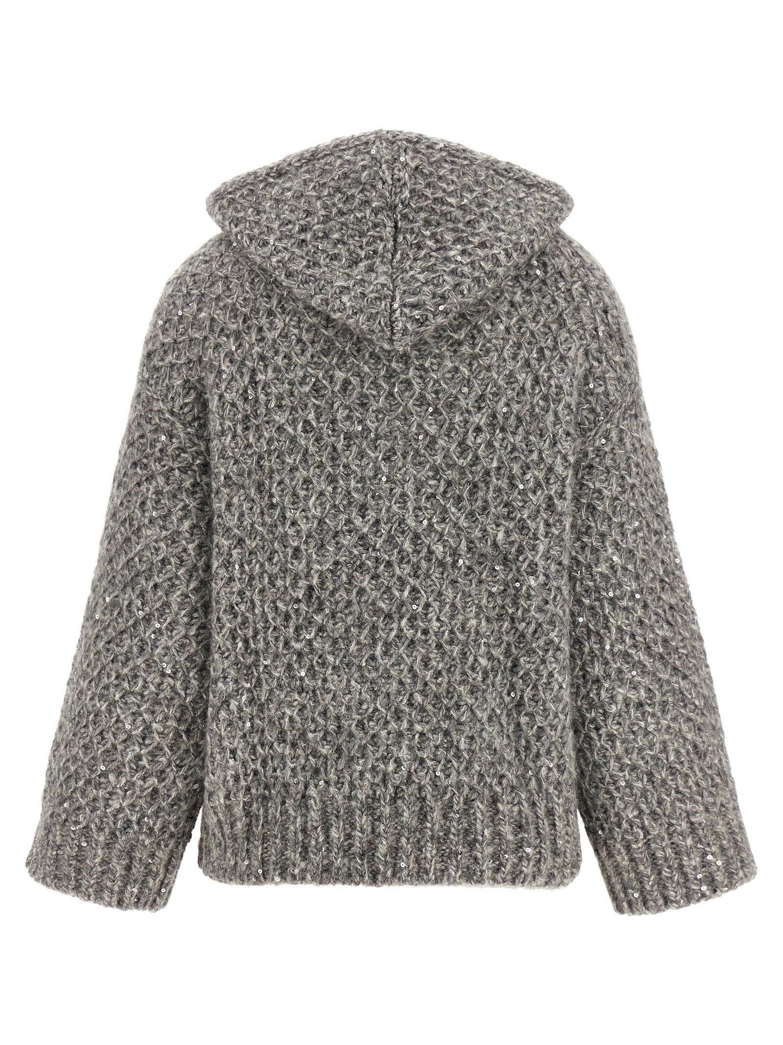 Peserico Zipped Hooded Cardigan
