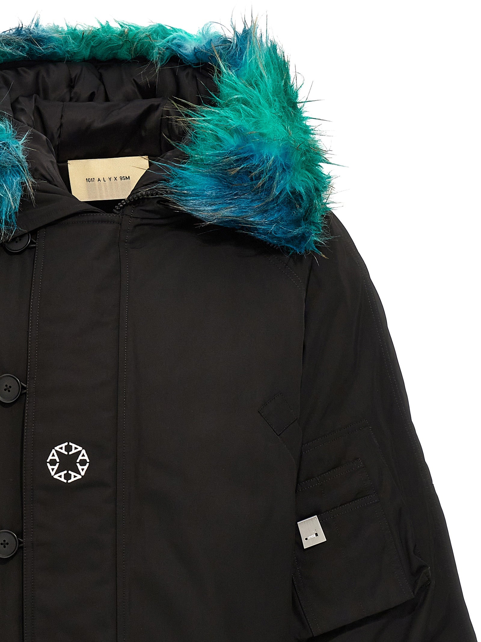 1017-Alyx-9Sm 'Nylon Logo Parka With Print' Down Jacket