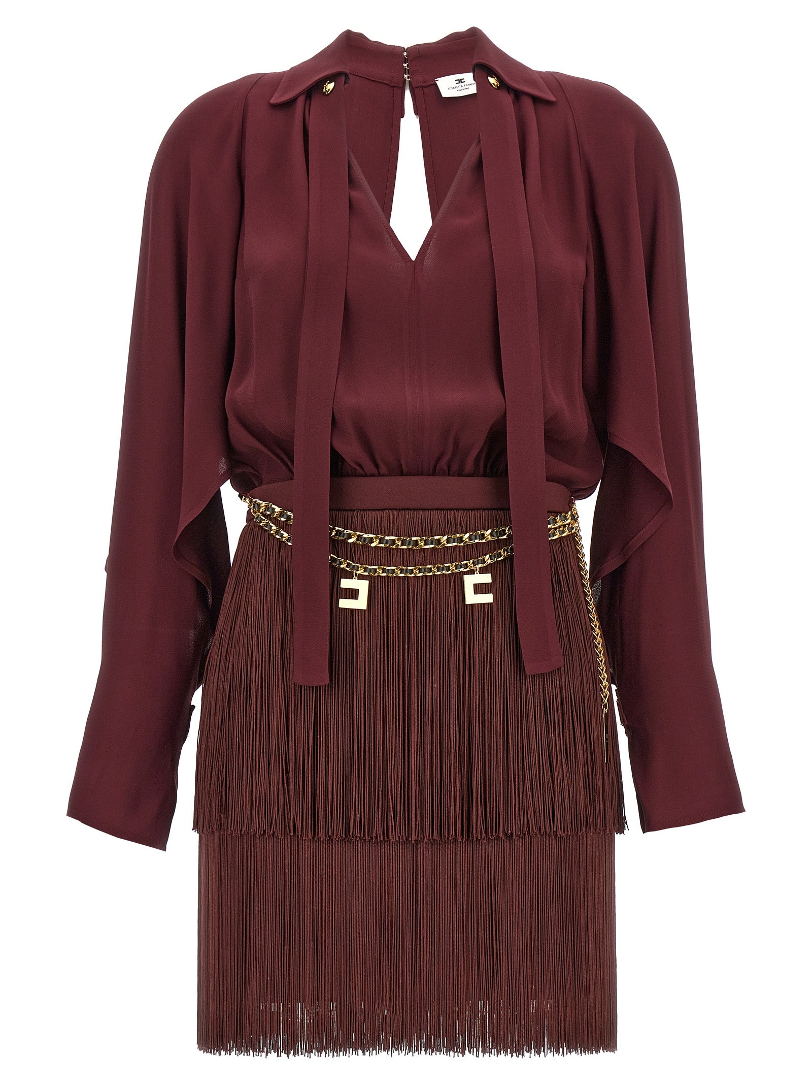 Elisabetta Franchi Fringed Dress