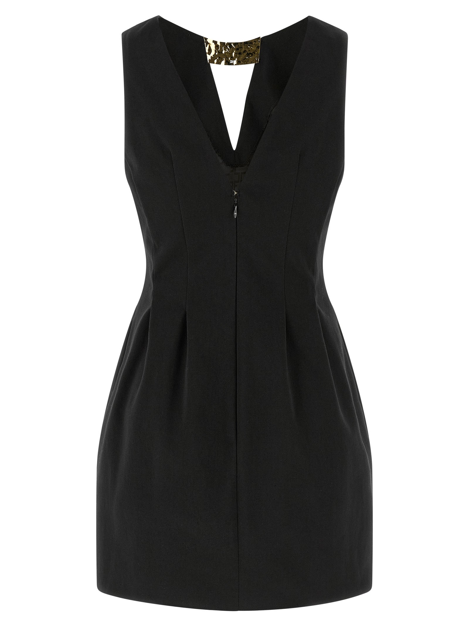 Elisabetta Franchi Metal Plaque Dress