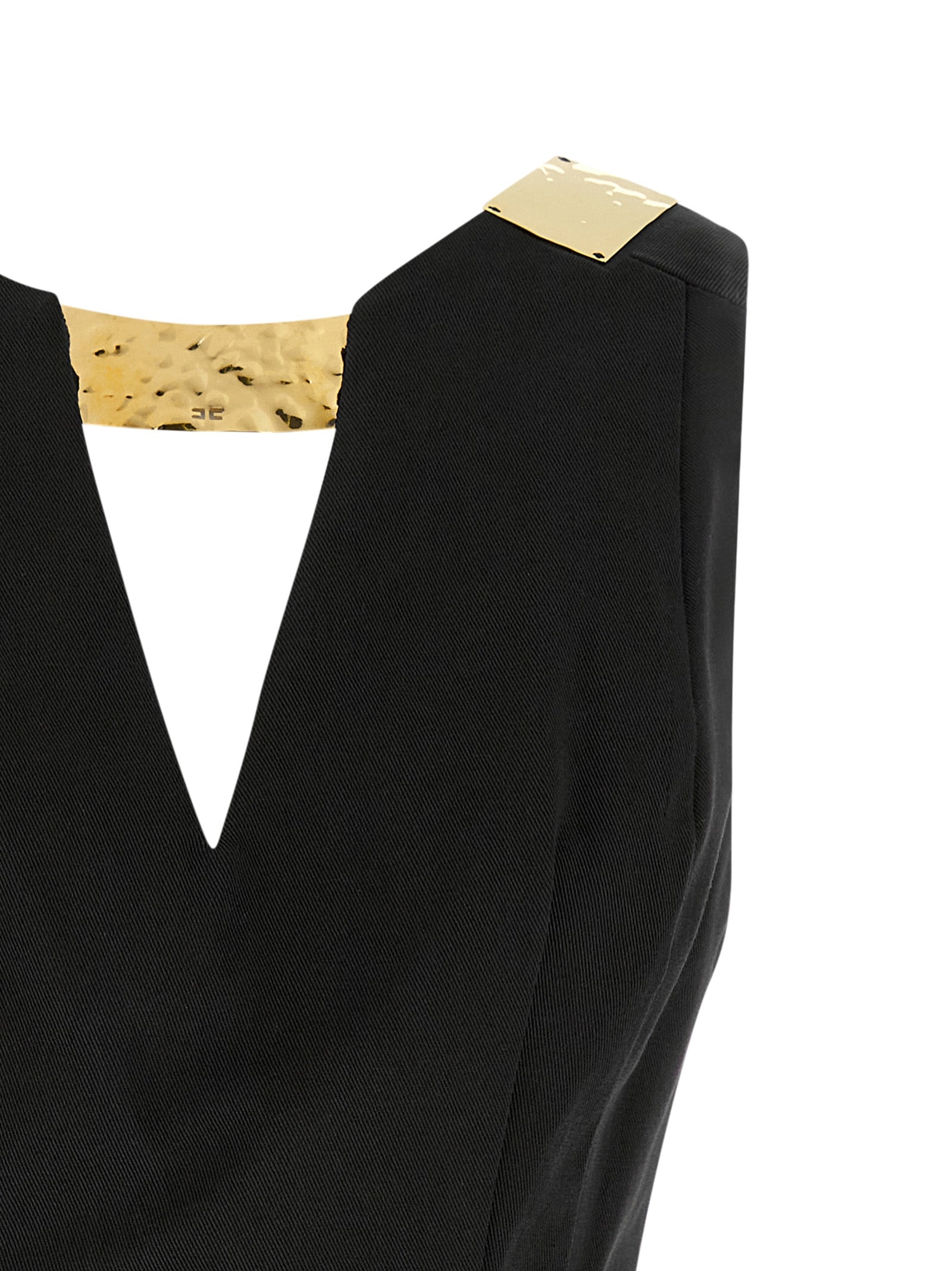 Elisabetta Franchi Metal Plaque Dress