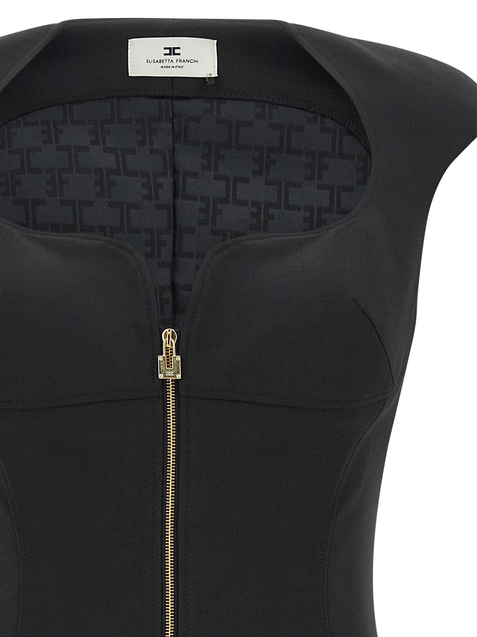 Elisabetta Franchi Heart-Shaped Neckline Dress