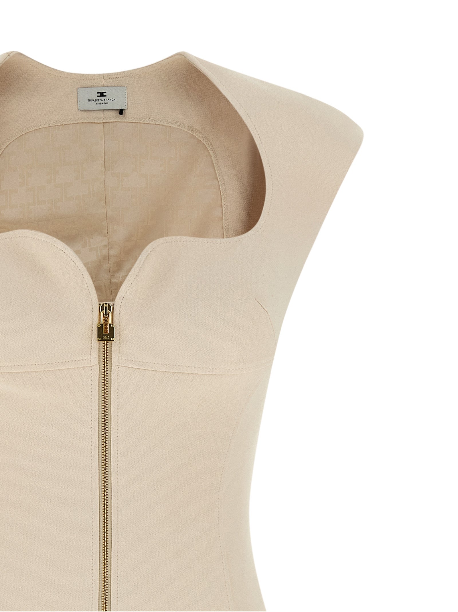 Elisabetta Franchi Heart-Shaped Neckline Dress