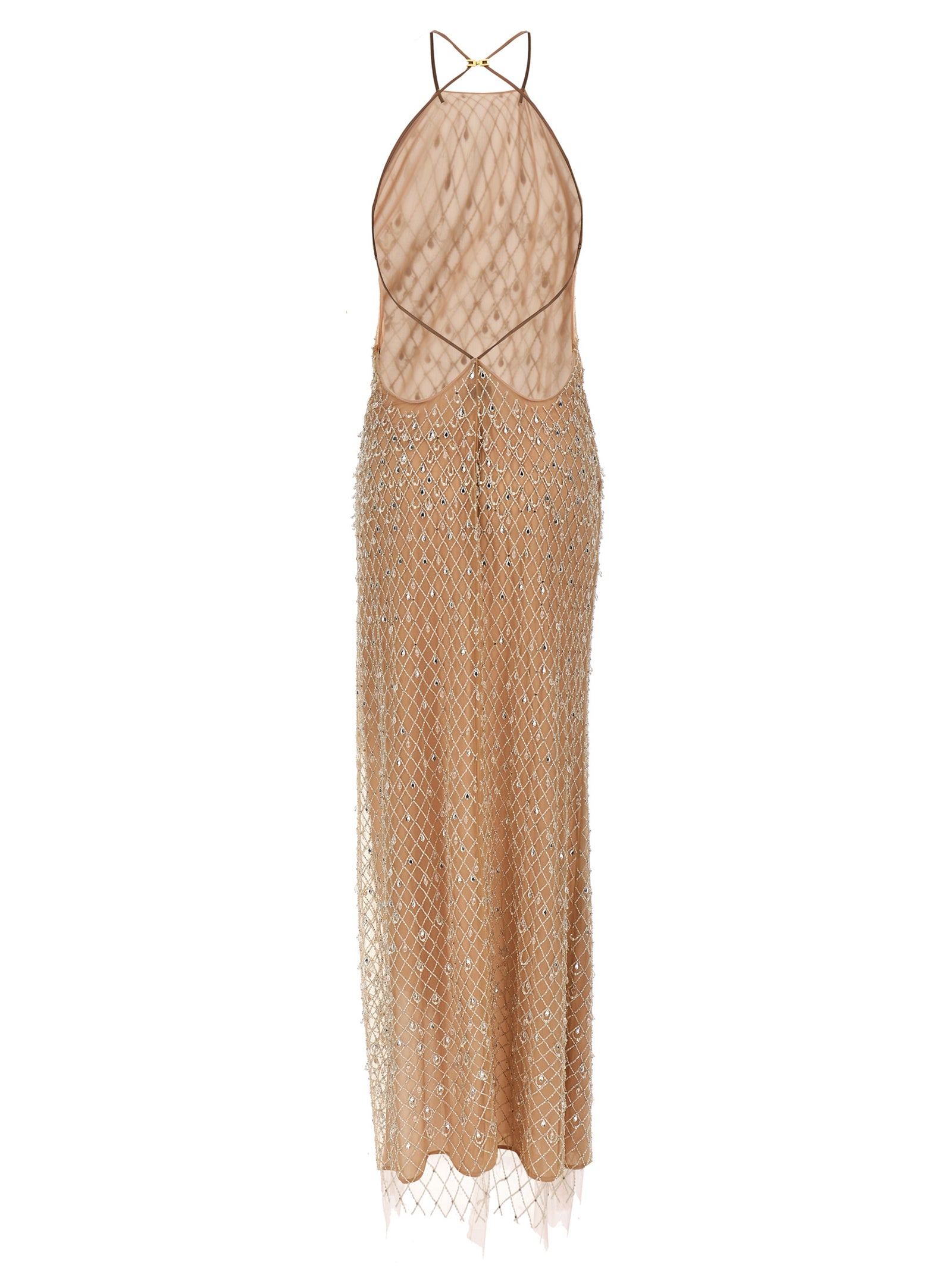 Elisabetta Franchi Crystal 'Red Carpet' Dress