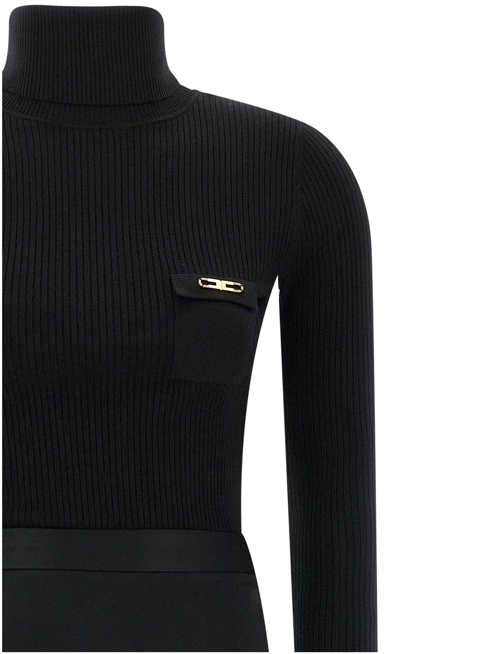 Elisabetta Franchi Turtleneck Dress