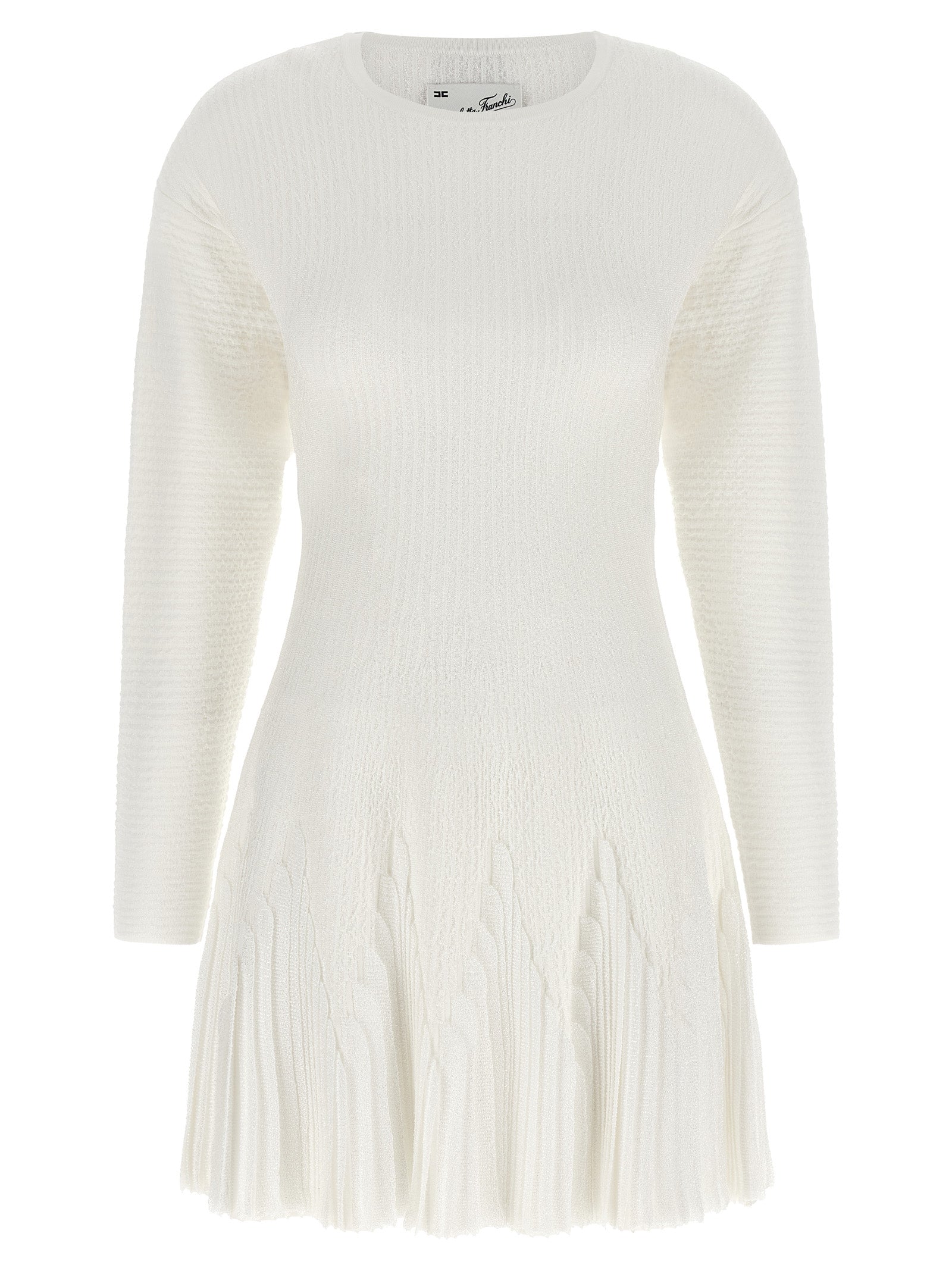Elisabetta Franchi Knitted Pleated Dress