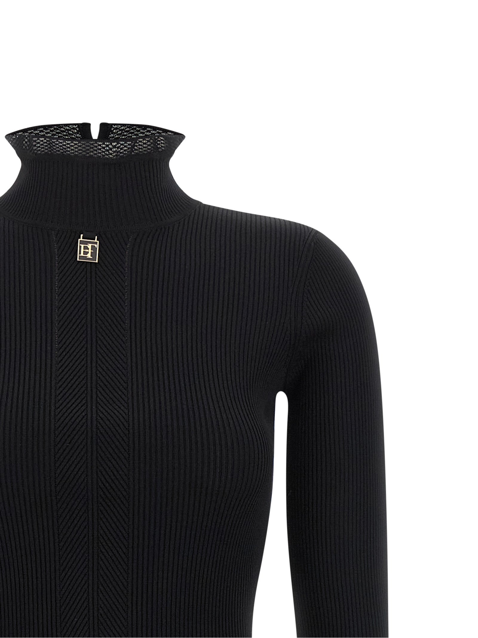 Elisabetta Franchi Ribbed Knit Dress
