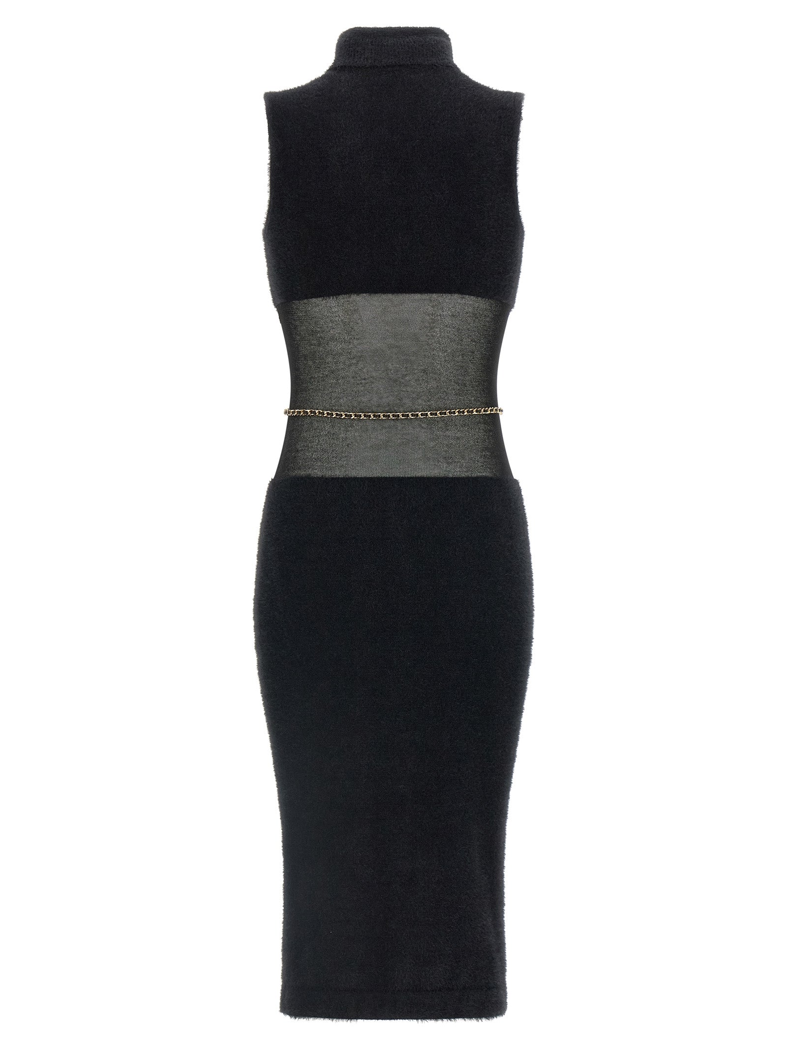 Elisabetta Franchi Gauze Insert Dress