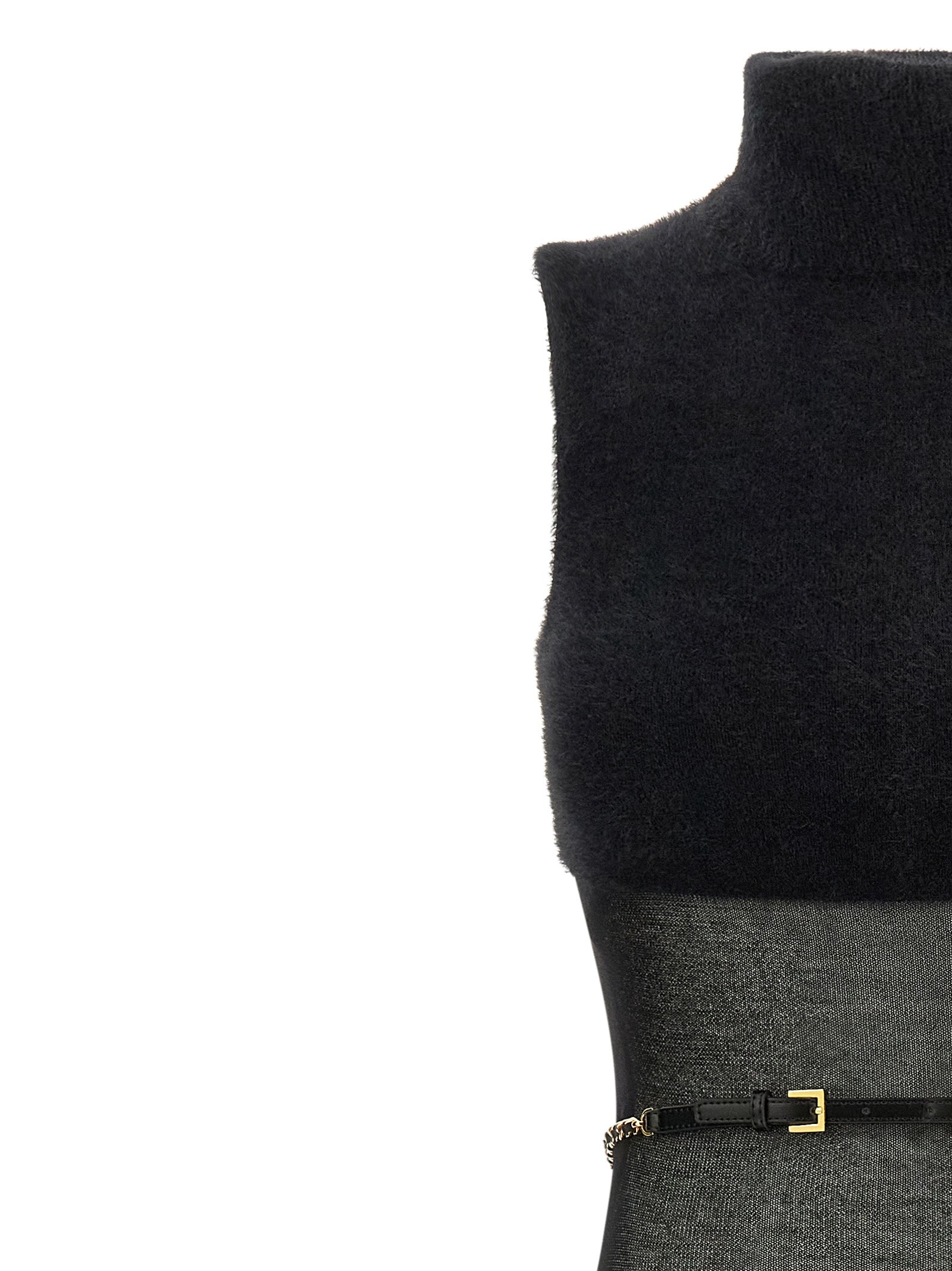 Elisabetta Franchi Gauze Insert Dress